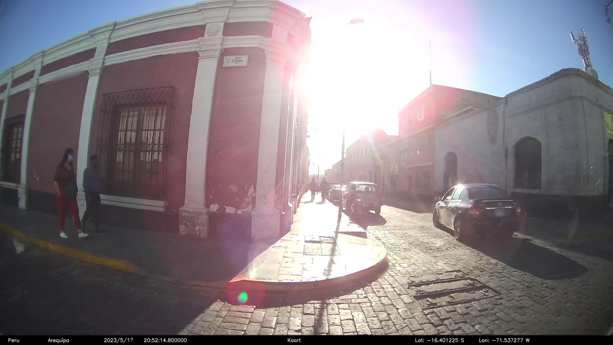 Street view near Dragenfly Hostal, Arequipa