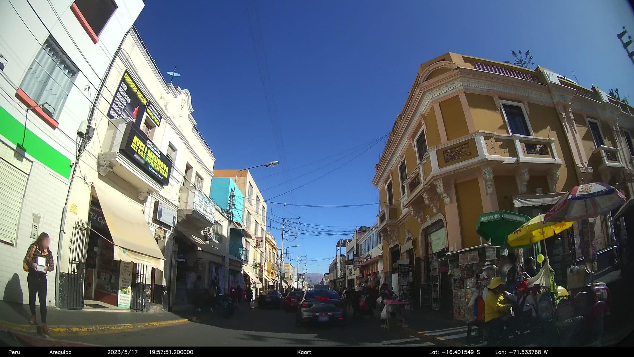 Street view near Park Hostel, Arequipa