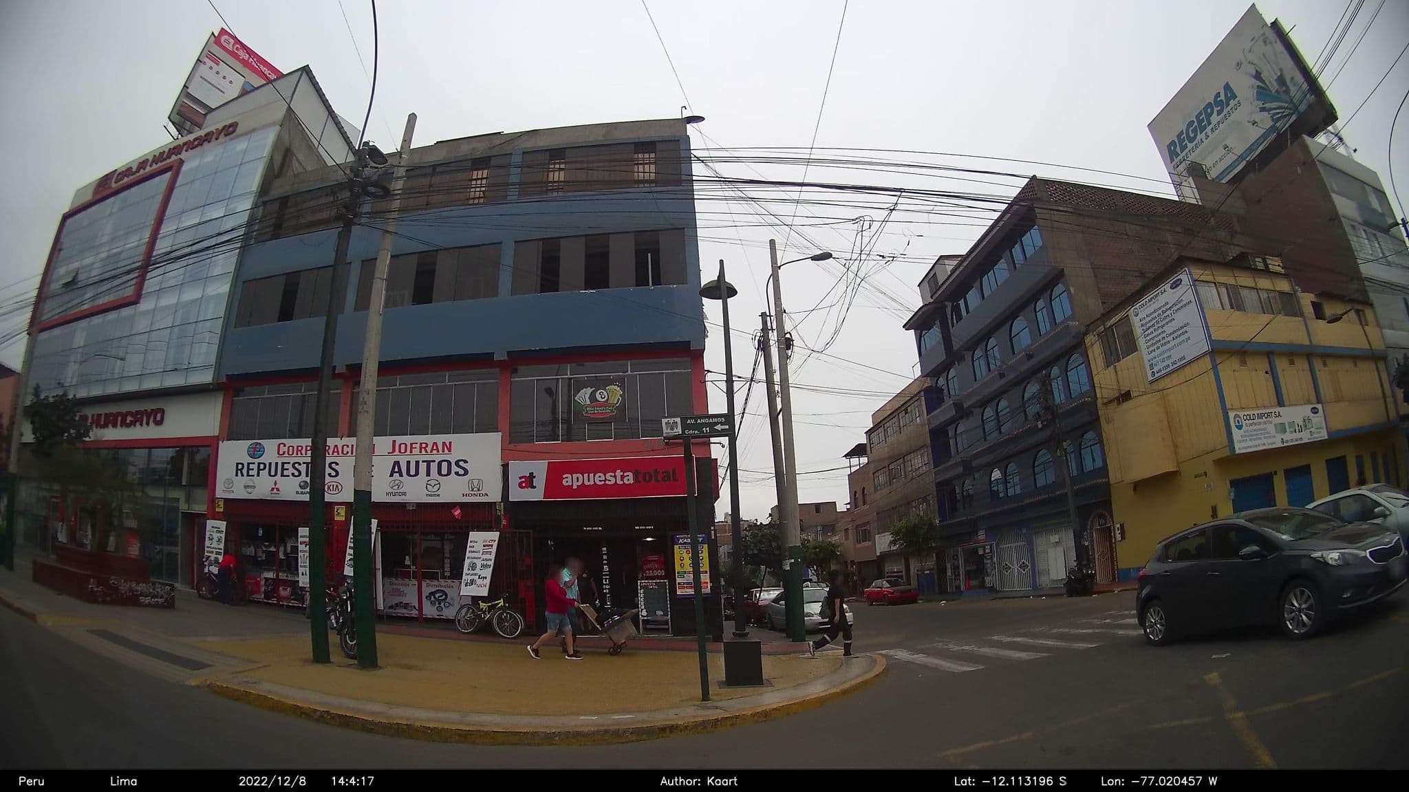 Street view near Los Jardines Hospedaje, Miraflores — © kaart5 (CC BY-SA · Mapillary)