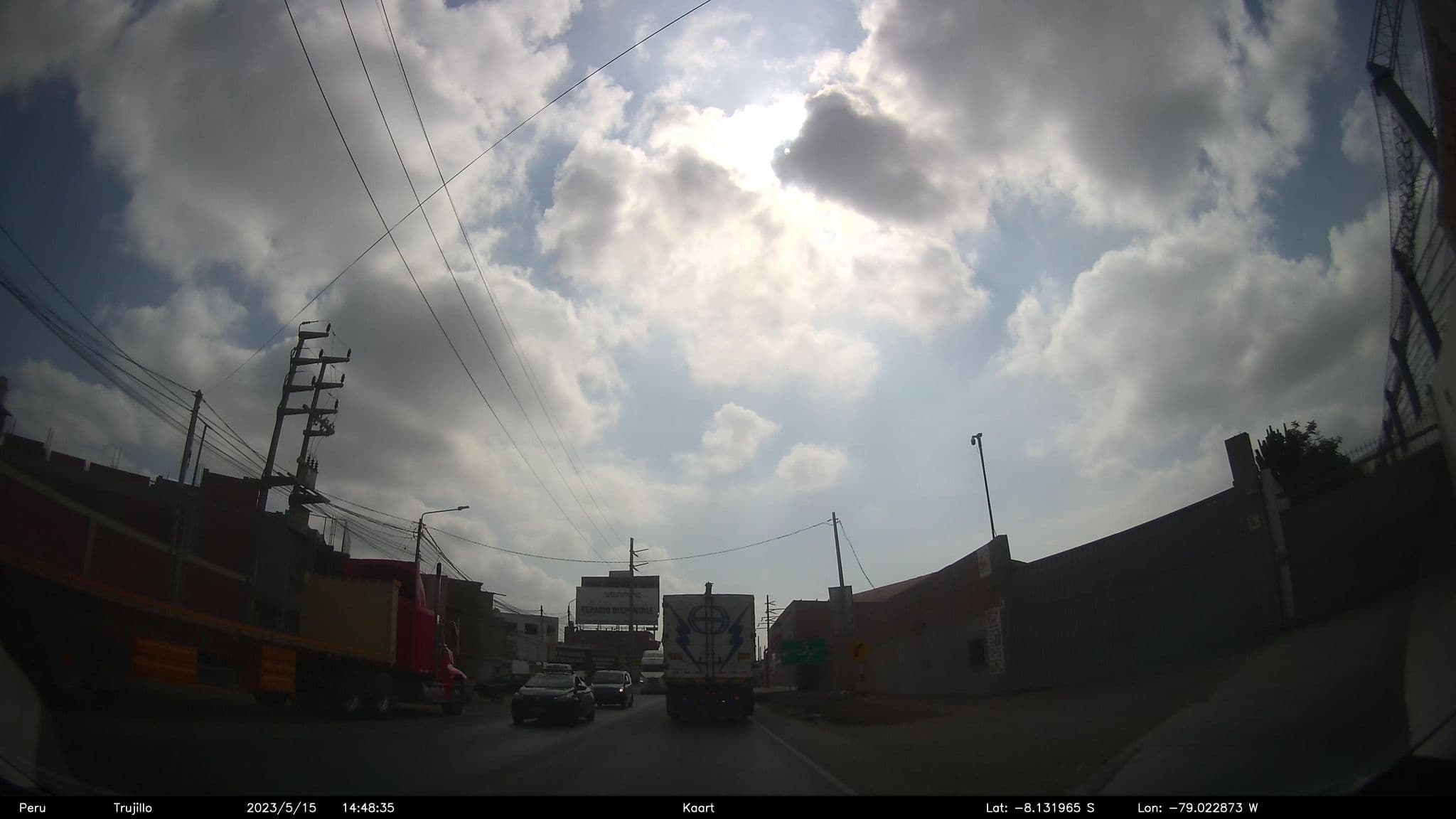 Street view near Bungalow's VIP, Trujillo