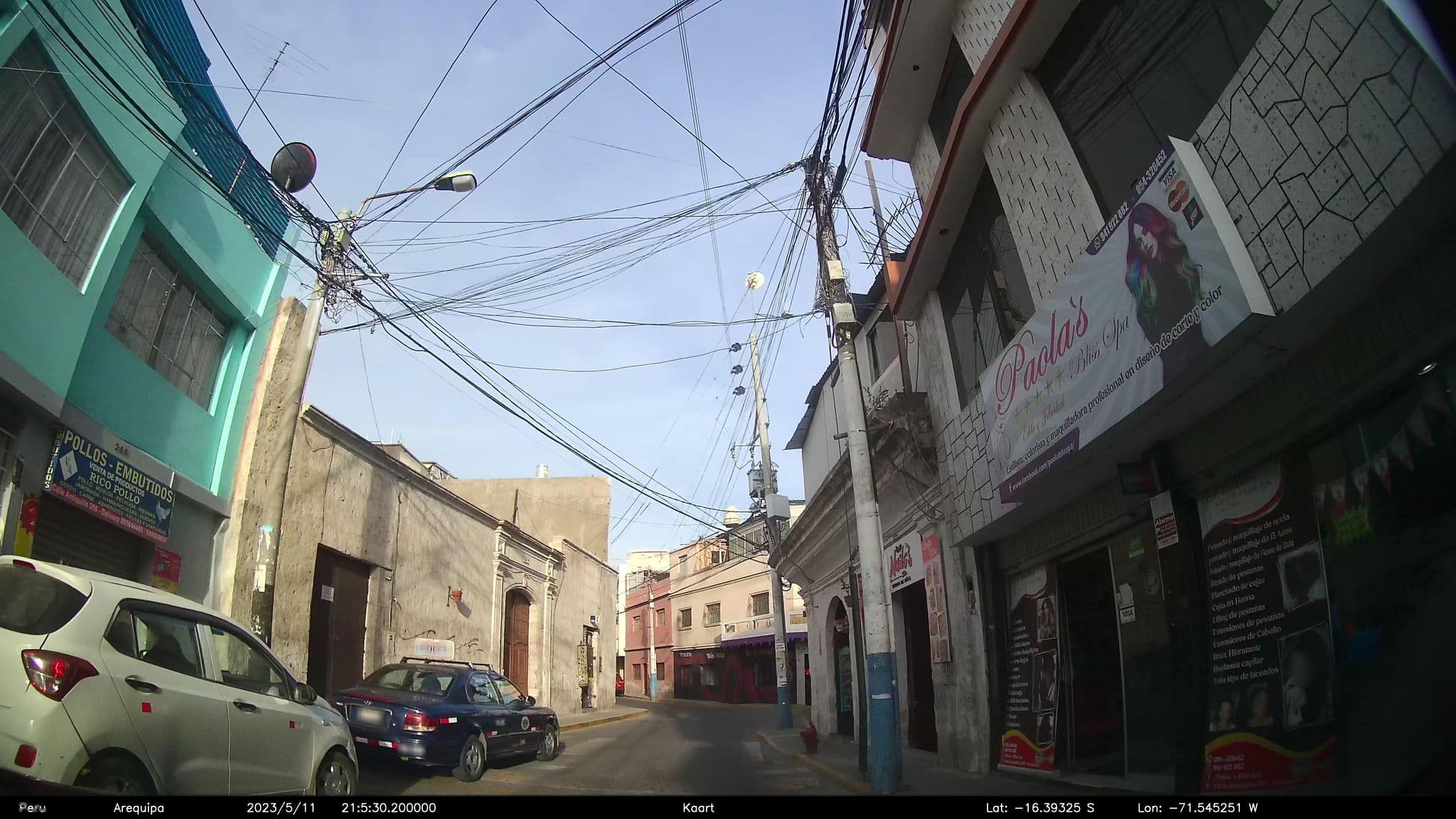 Street view near Hotel Mediterraneo, Arequipa — © kaart_2 (CC BY-SA · Mapillary)