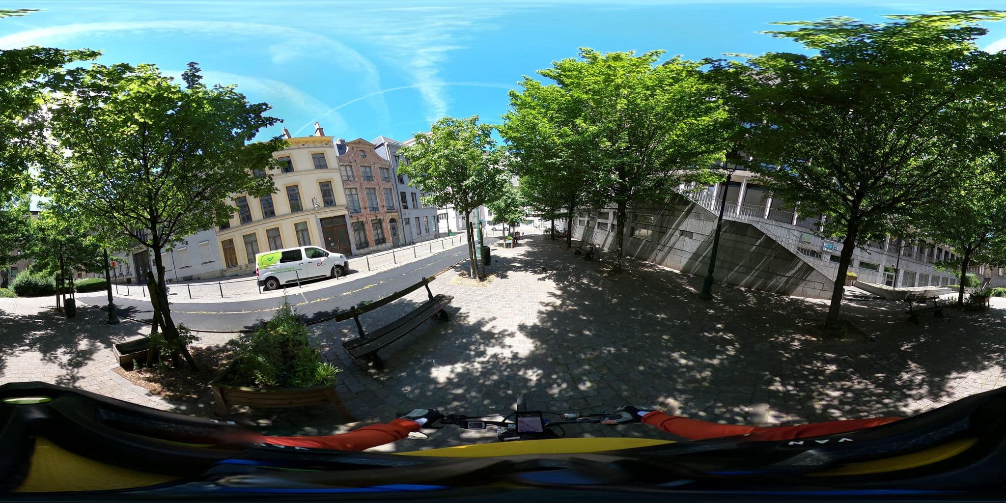 Street view near 9hotel Sablon, Brussels — © Stefdegreef (CC BY-SA · Mapillary)