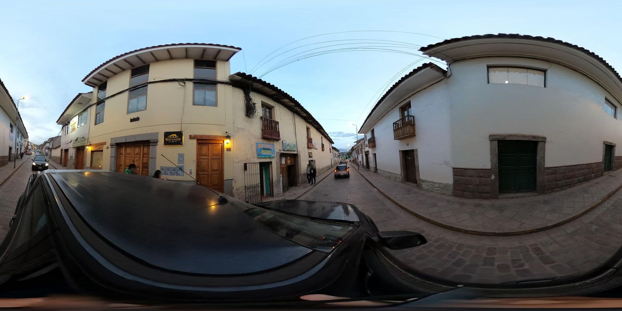 Street view near SayGut House Hostal, Santiago