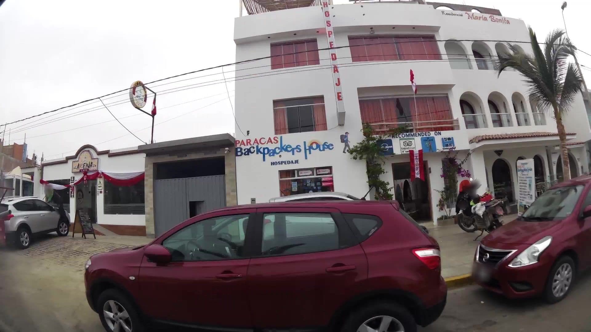 Street view near Paracas Backpackers House, Paracas — © kaartcam (CC BY-SA · Mapillary)