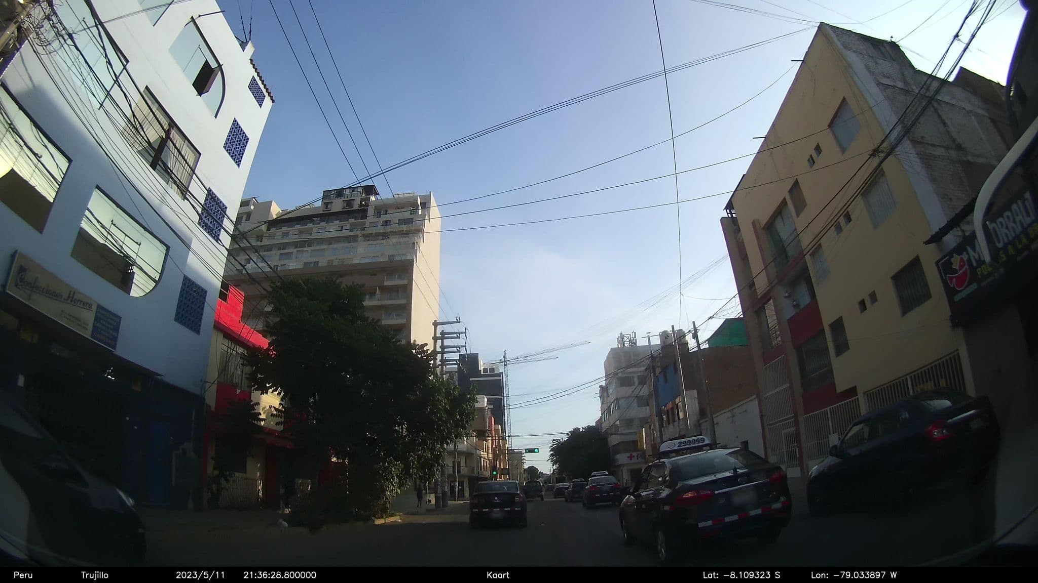 Street view near Cesar's Hotel, Trujillo