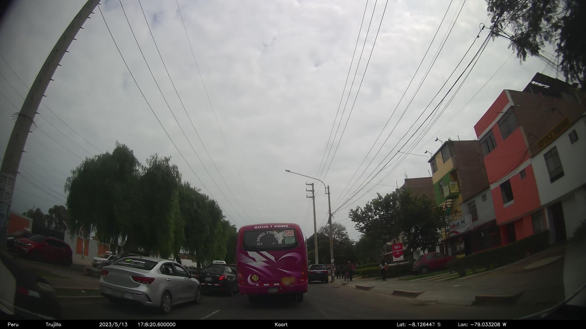 Street view near Hospedaje Panorama, Trujillo