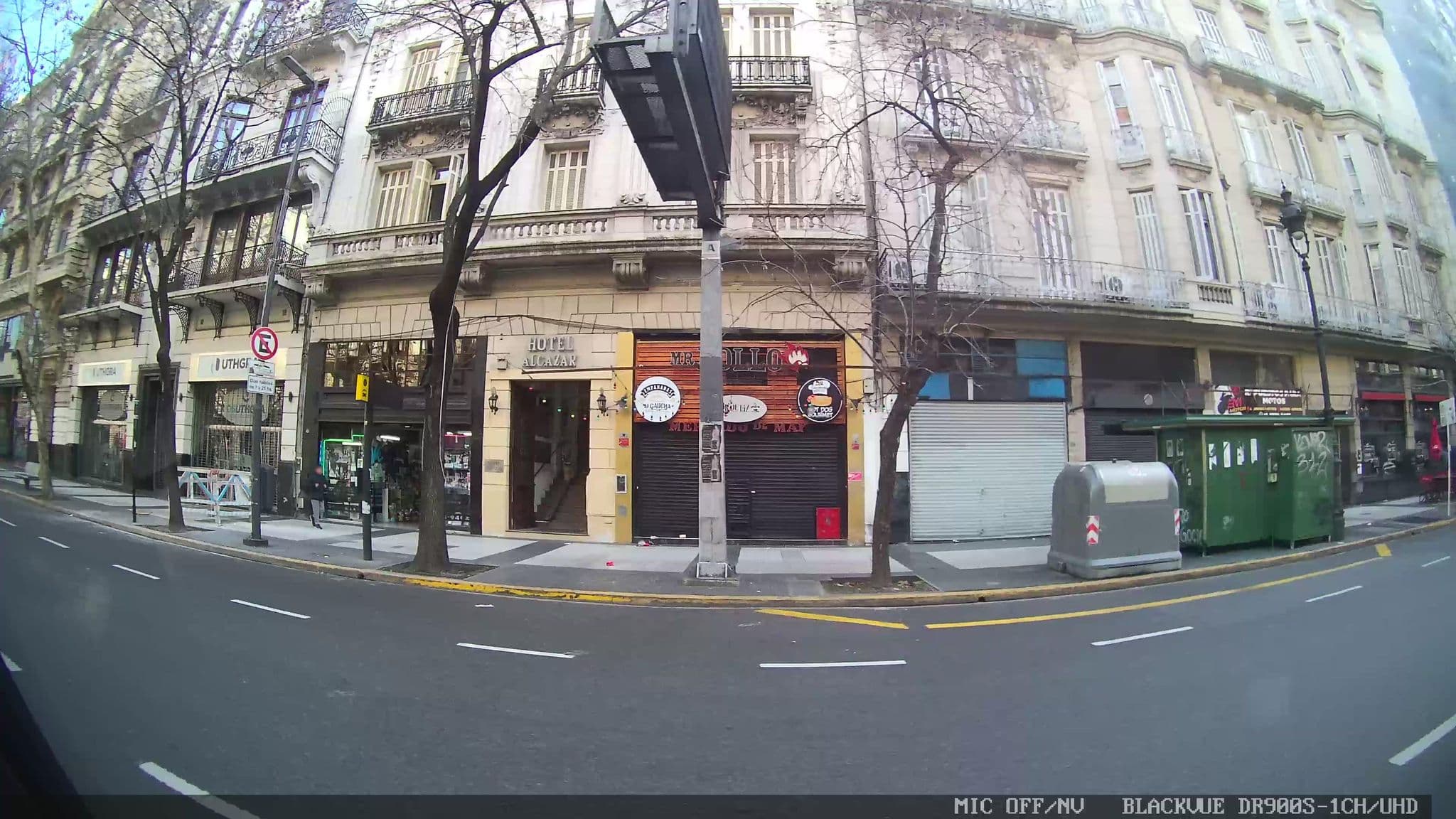 Street view near Avenue Hostel, Buenos Aires