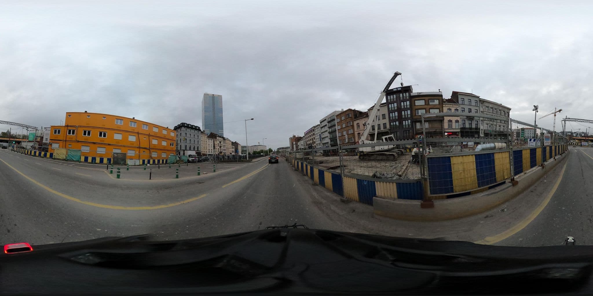 Street view near Hotel Midi-Zuid, Saint-Gilles — © RaphaelPasLoin (CC BY-SA · Mapillary)
