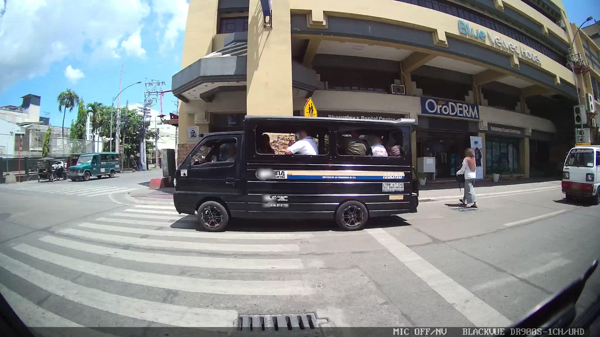 Street view near Blue Velvet Hotel, Davao