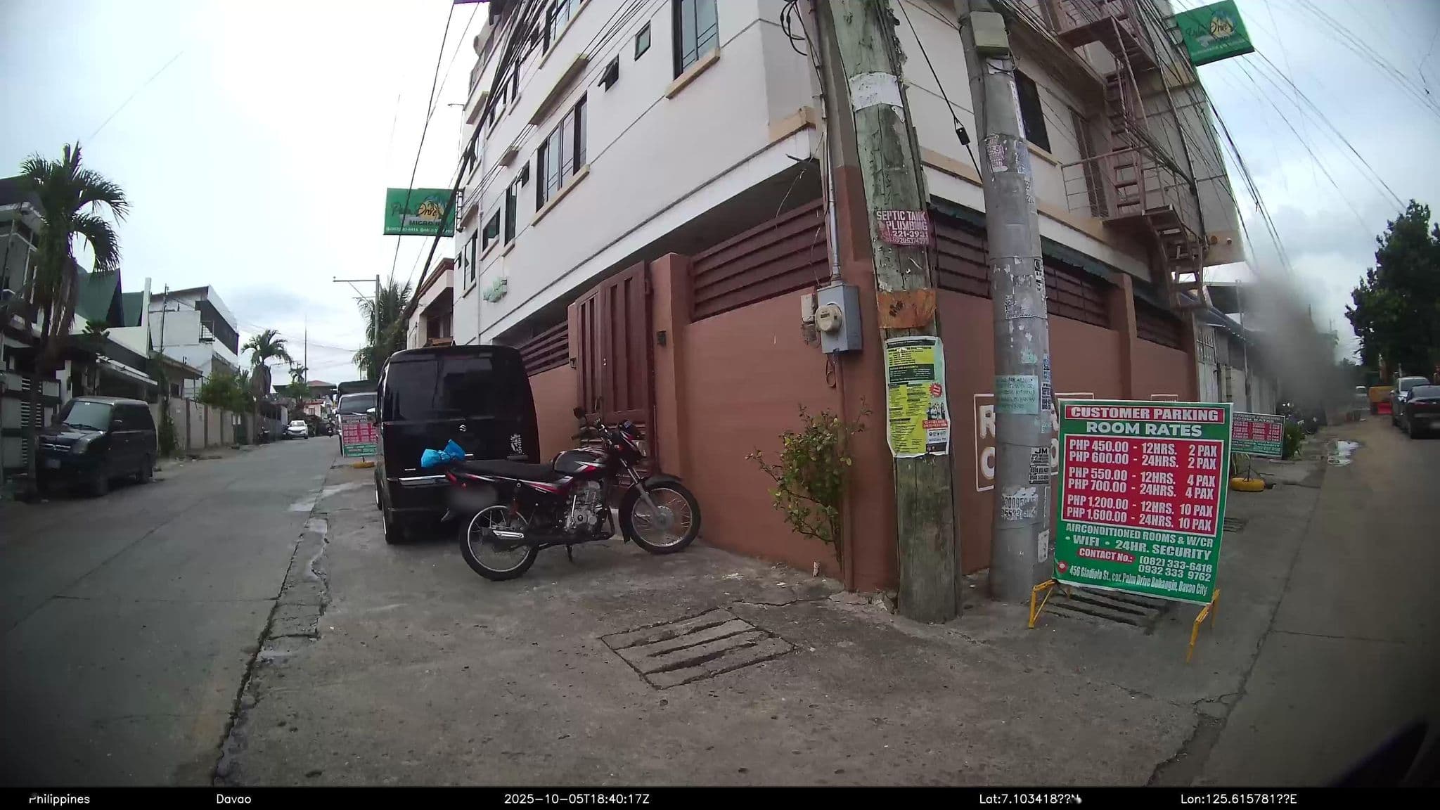 Street view near Palm Drive Micro Inn, Davao