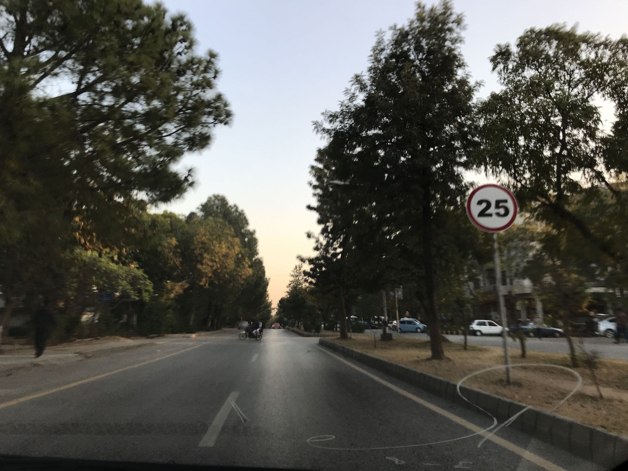Street view near Maskan Guest House, Islamabad