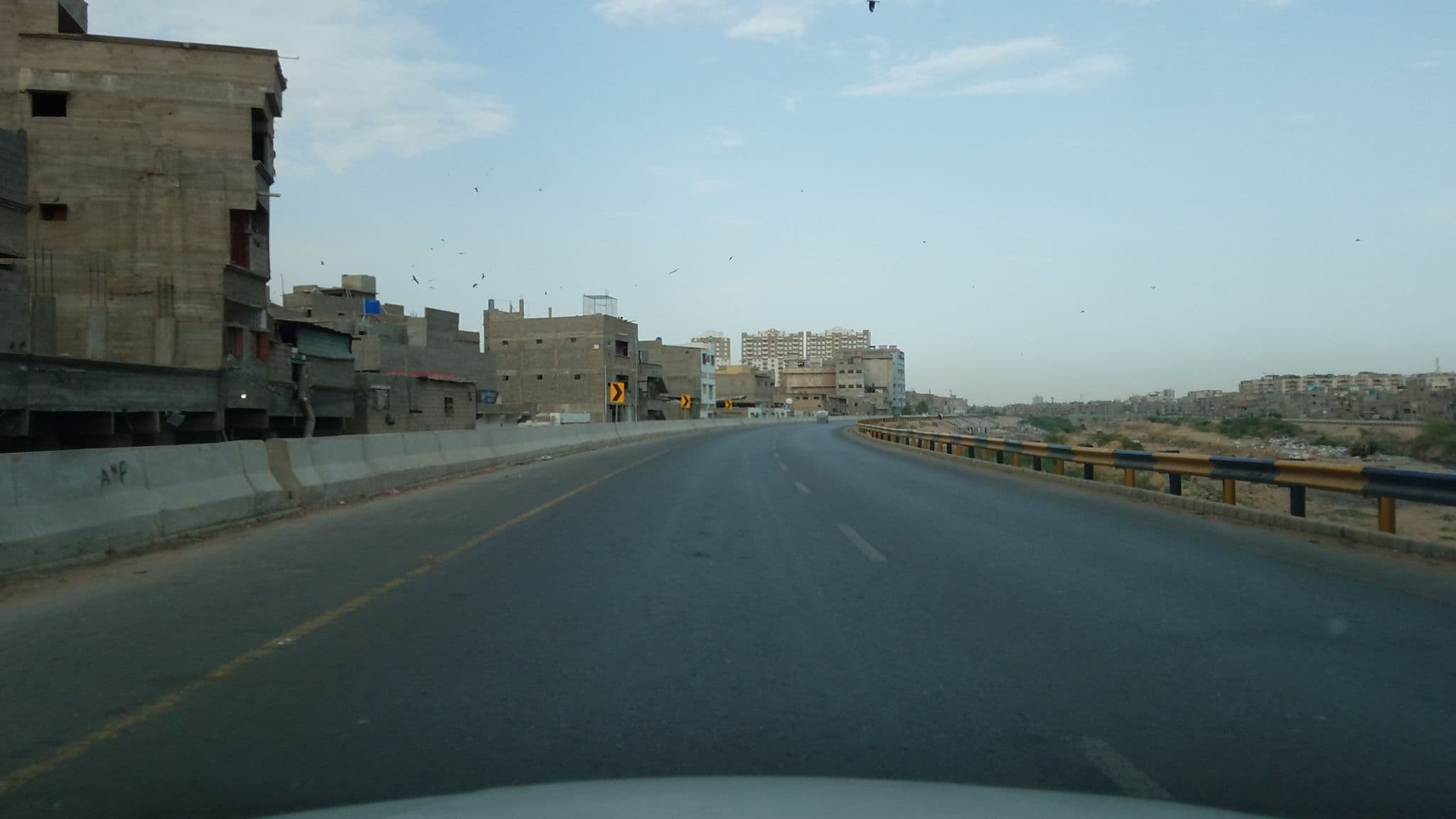 Street view near Baloch hotel, Pakistan Employees Cooperative Housing Society