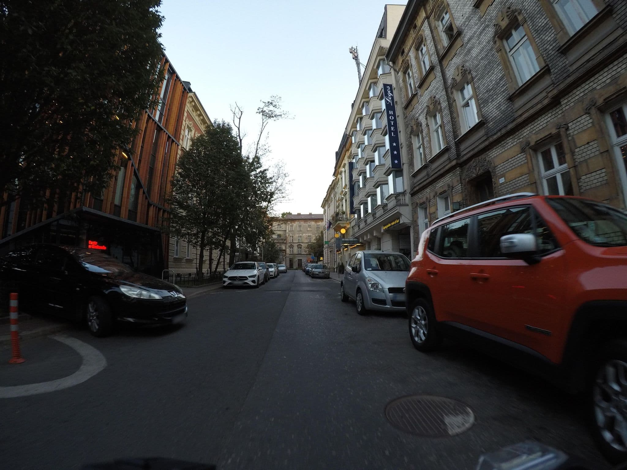 Street view near Logos, Kraków