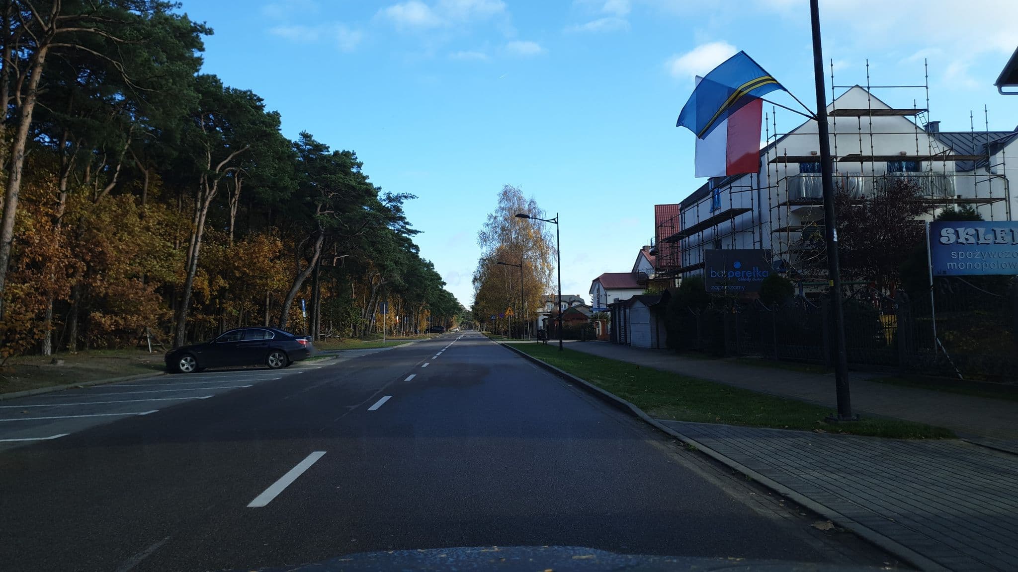 Street view near Pensjonat Perła, Jastrzębia Góra