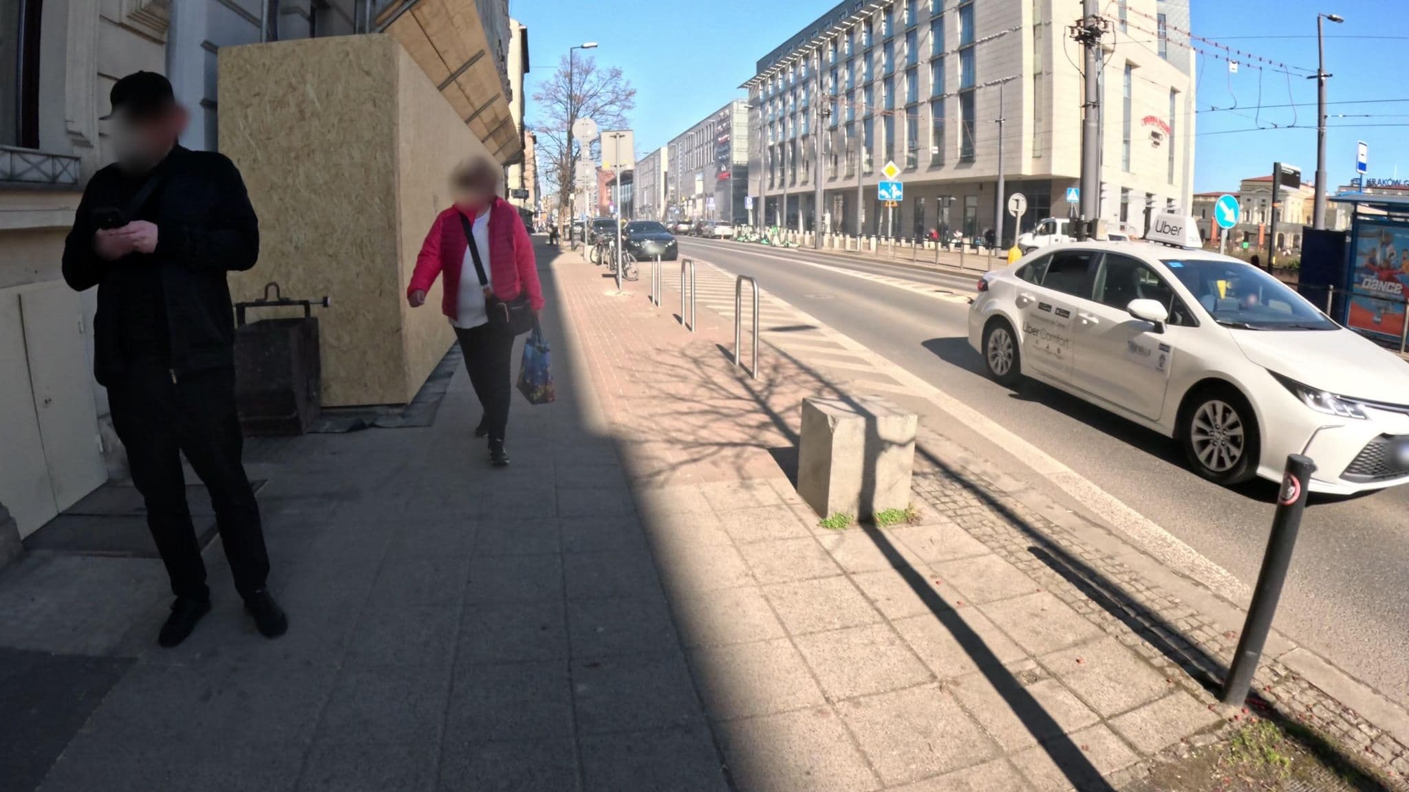 Street view near Hotel Warszawski, Kraków