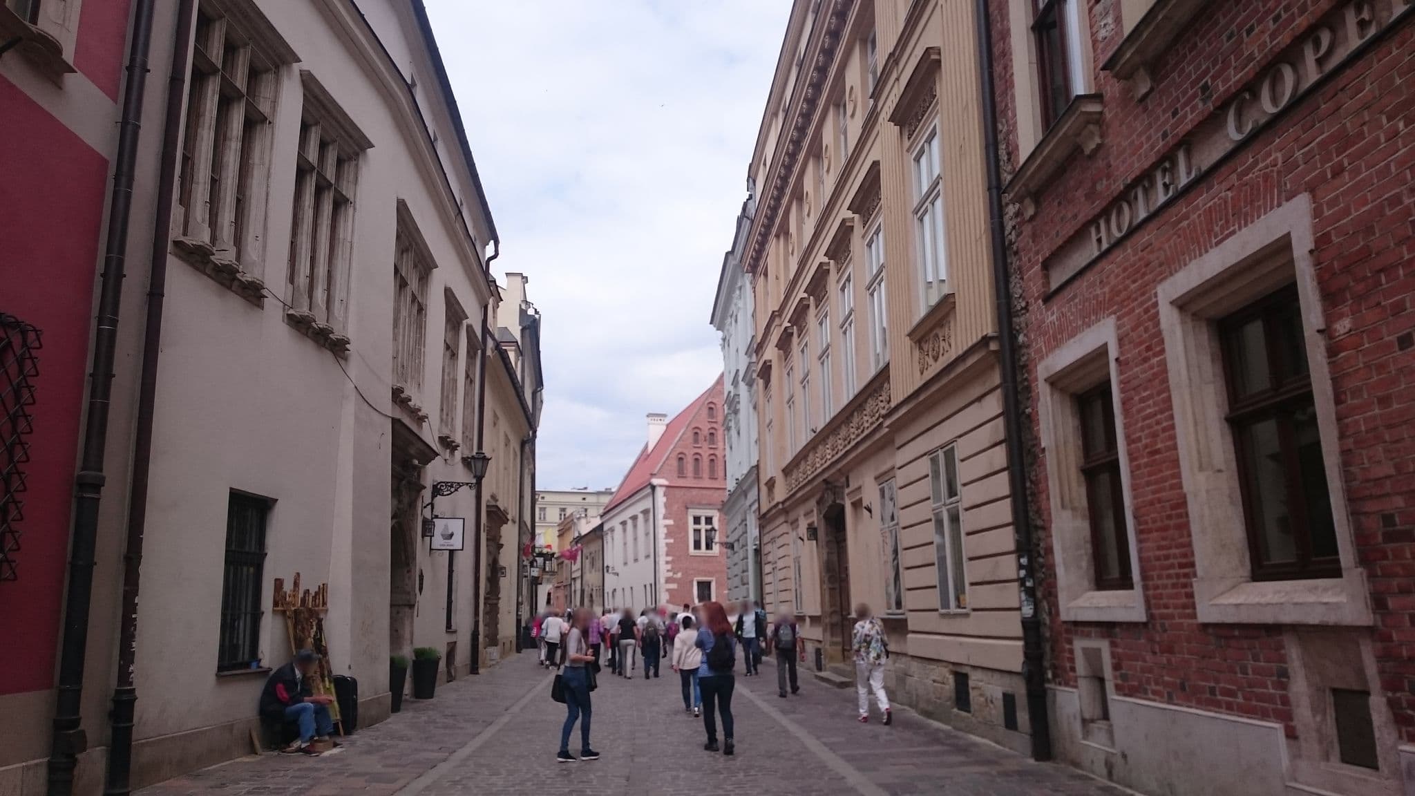 Street view near Hotel Copernicus, Kraków
