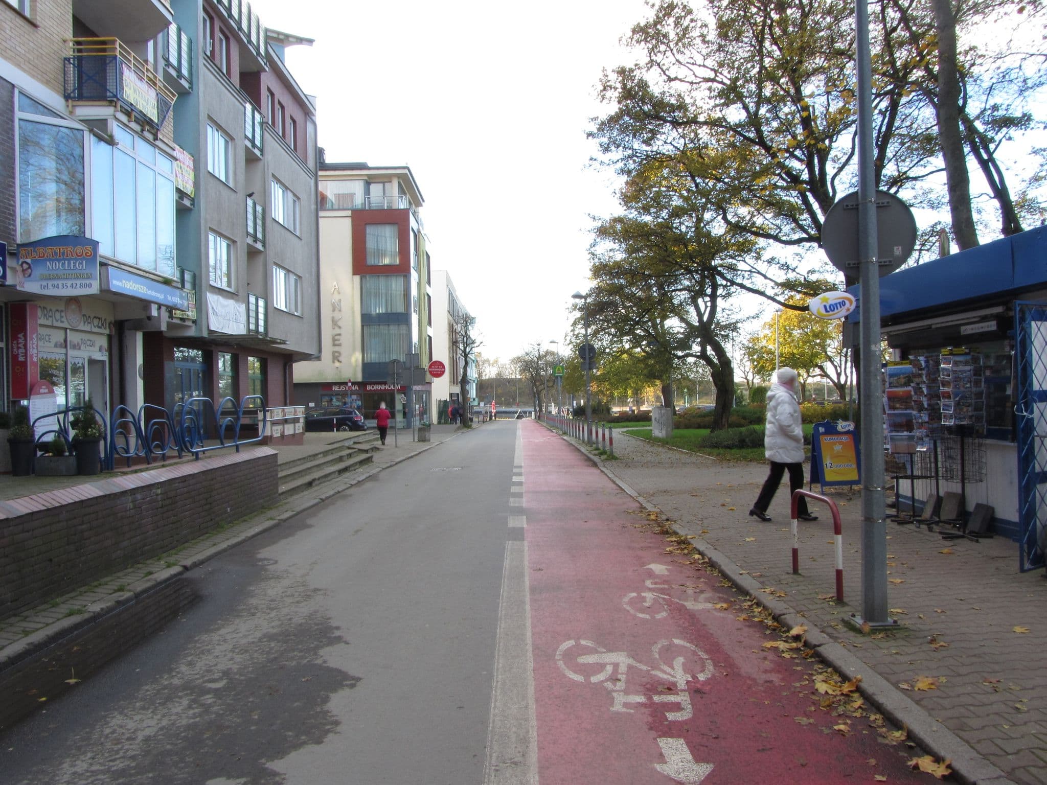 Street view near Albatros Apartamenty, Kołobrzeg