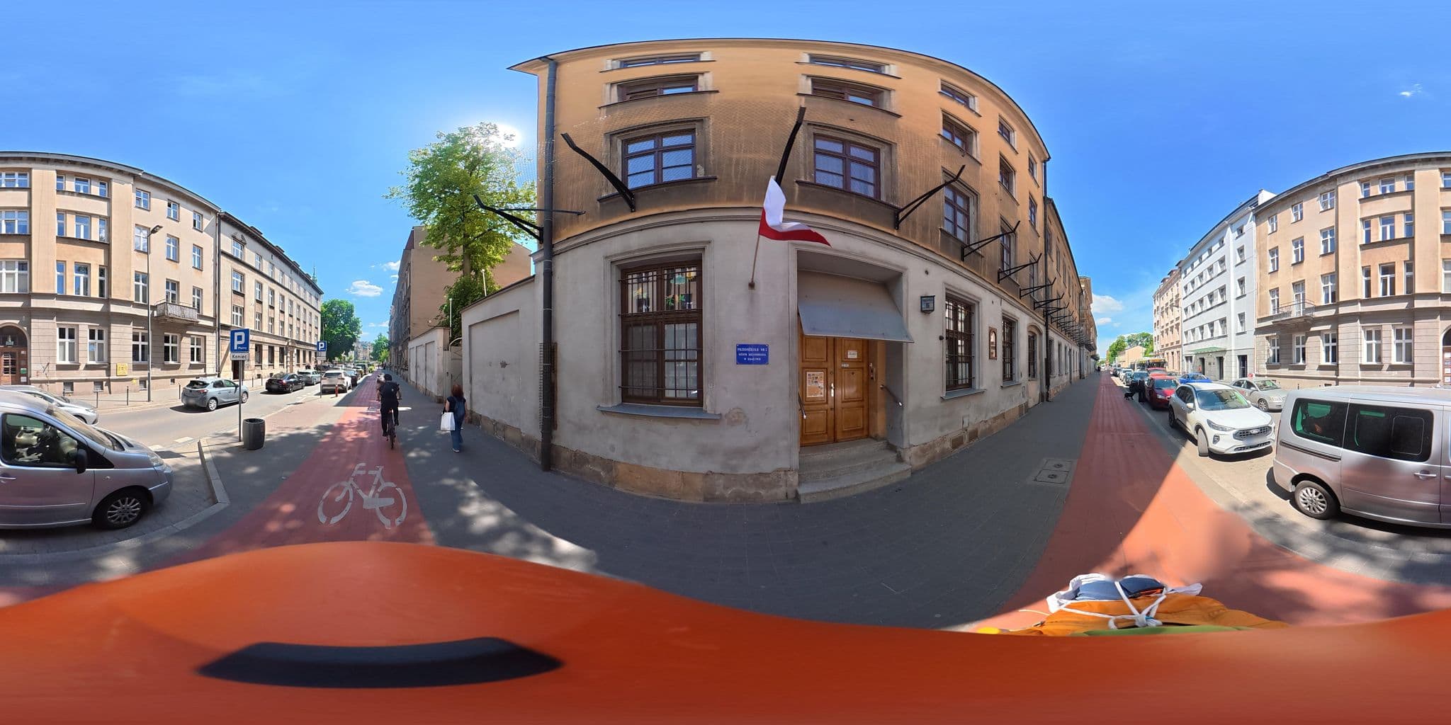 Street view near Laiko Apartments, Kraków