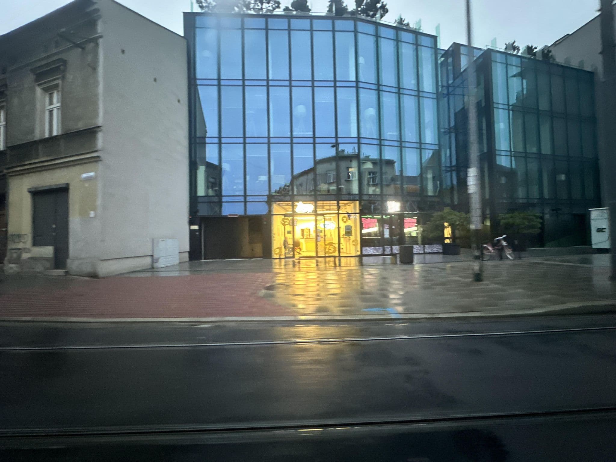 Street view near Krakhouse, Kraków
