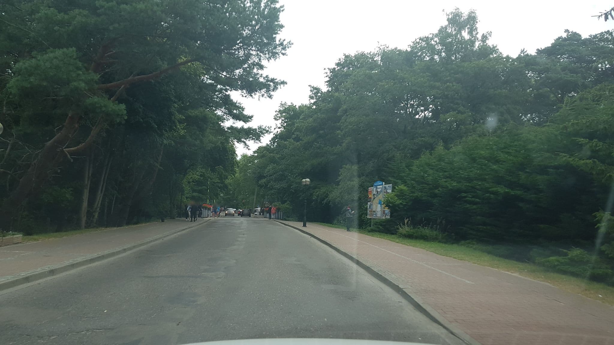 Street view near Villa Amber, Cerkwica