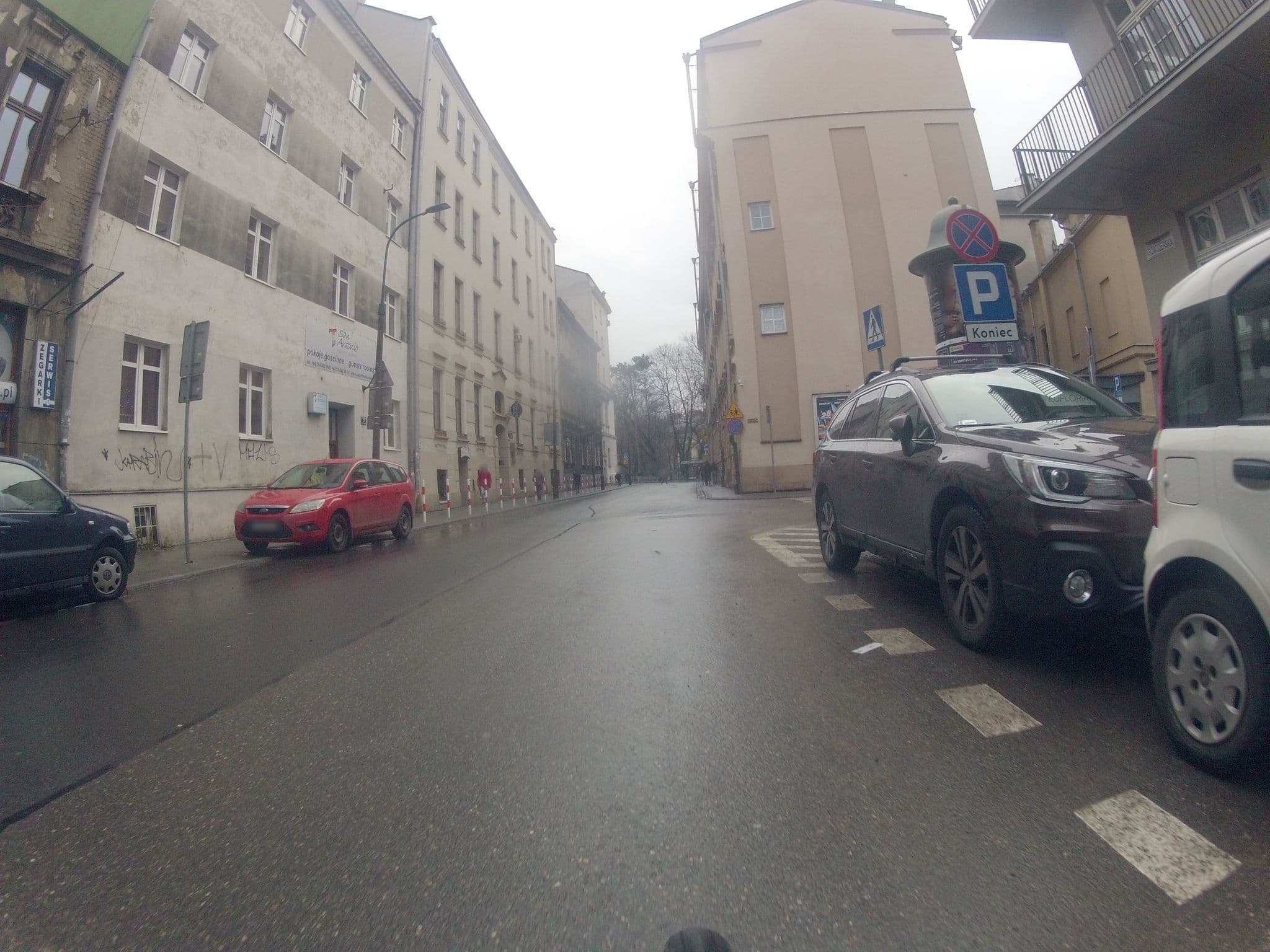 Street view near Lounge Apartments, Kraków — © ekeshkekesh (CC BY-SA · Mapillary)