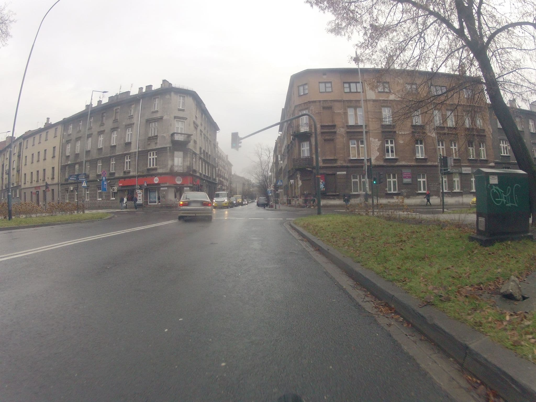 Street view near Hostel Deco, Kraków