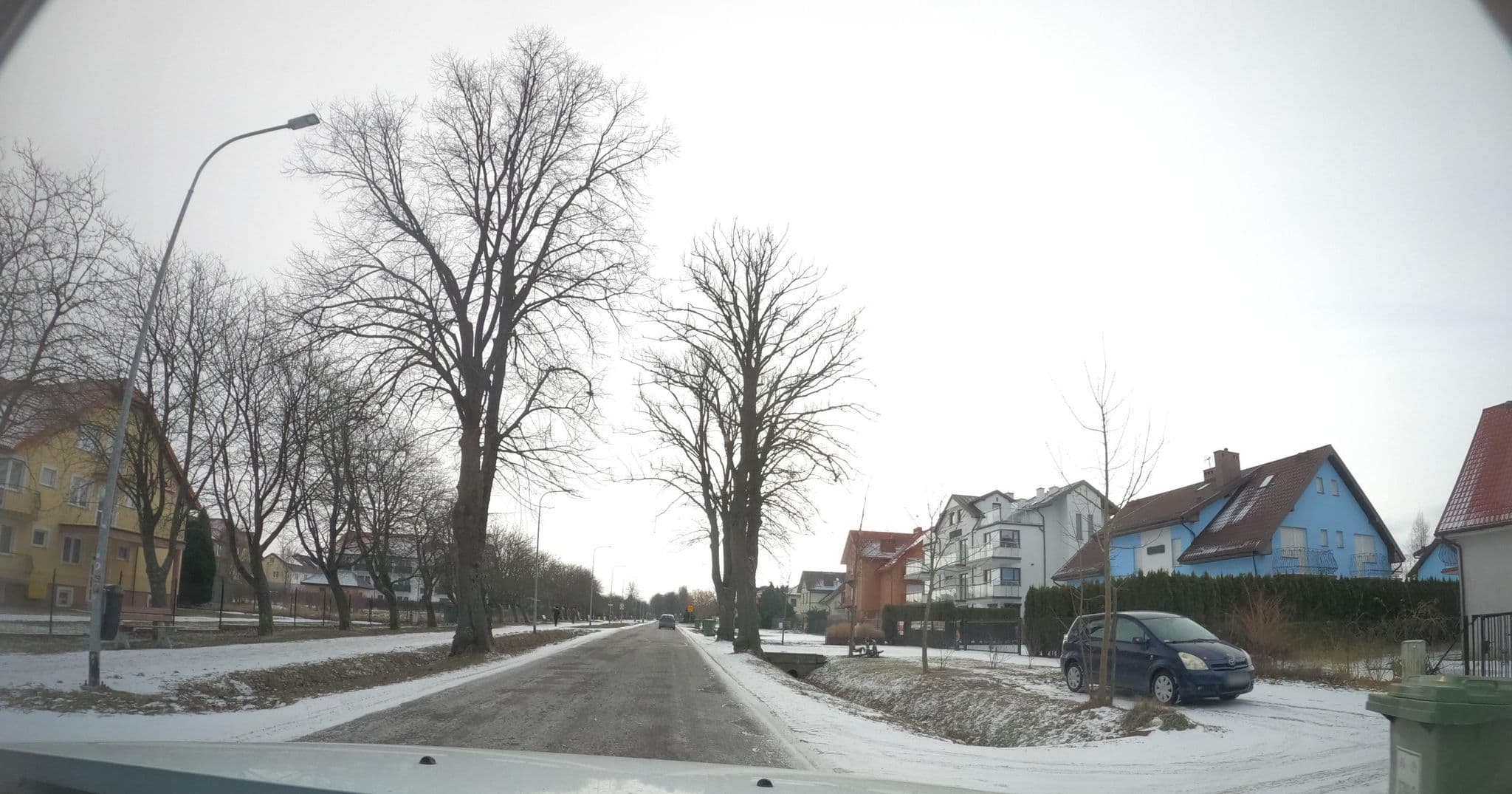 Street view near Willa Riwiera, Ustronie Morskie