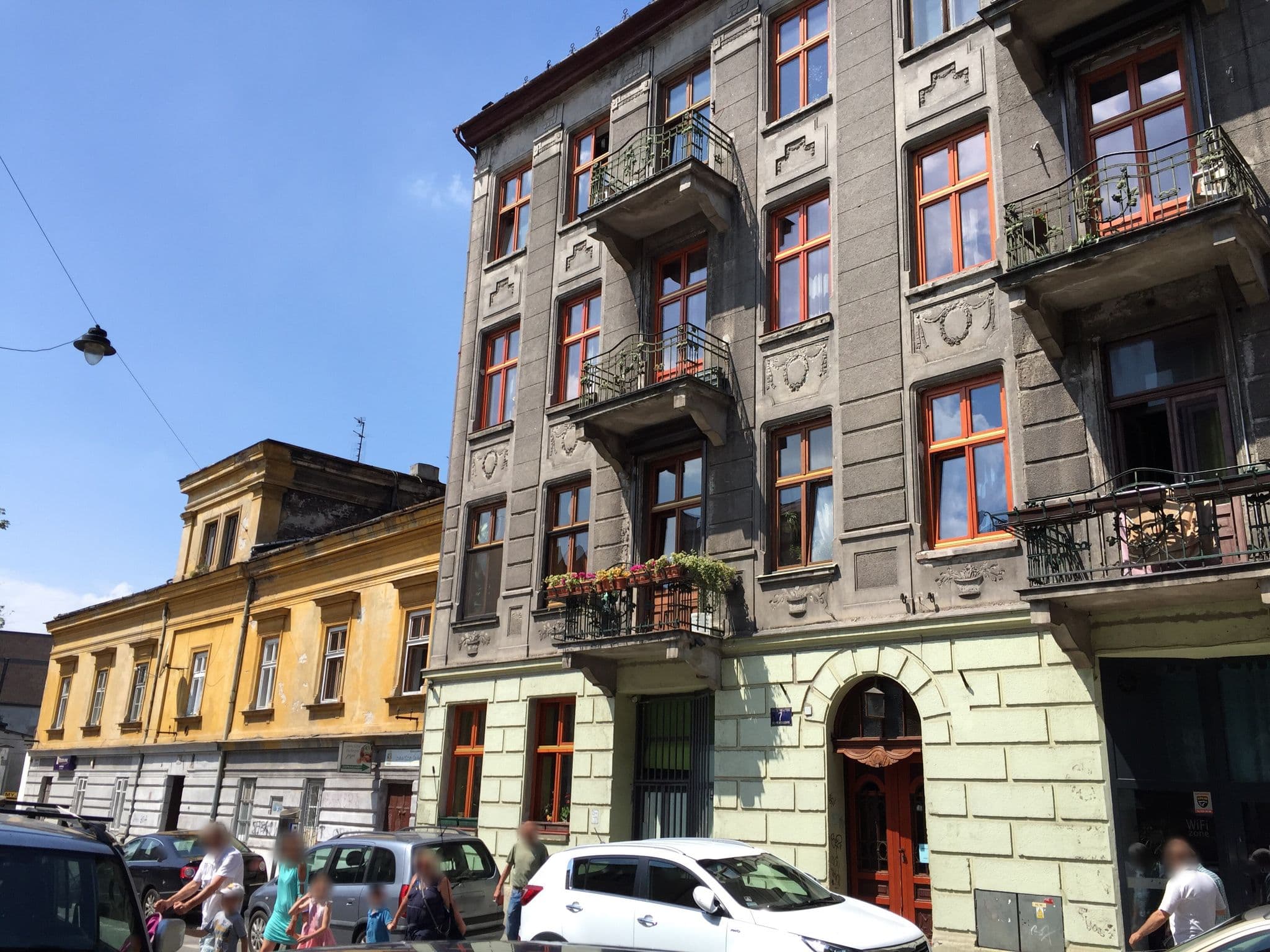 Street view near ARS Hostel, Kraków