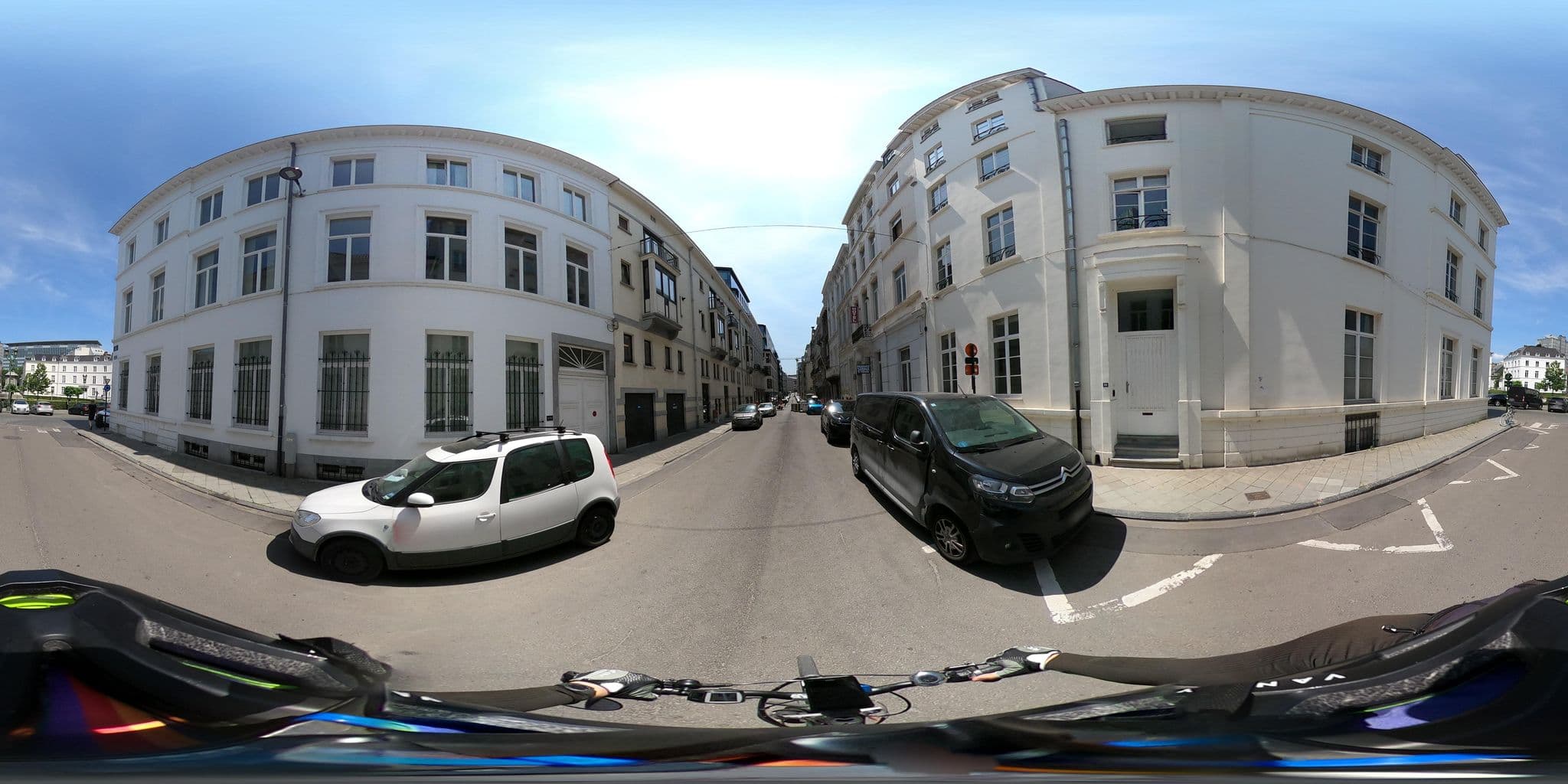 Street view near Hotel Sabina, Saint-Josse-ten-Noode — © Stefdegreef (CC BY-SA · Mapillary)