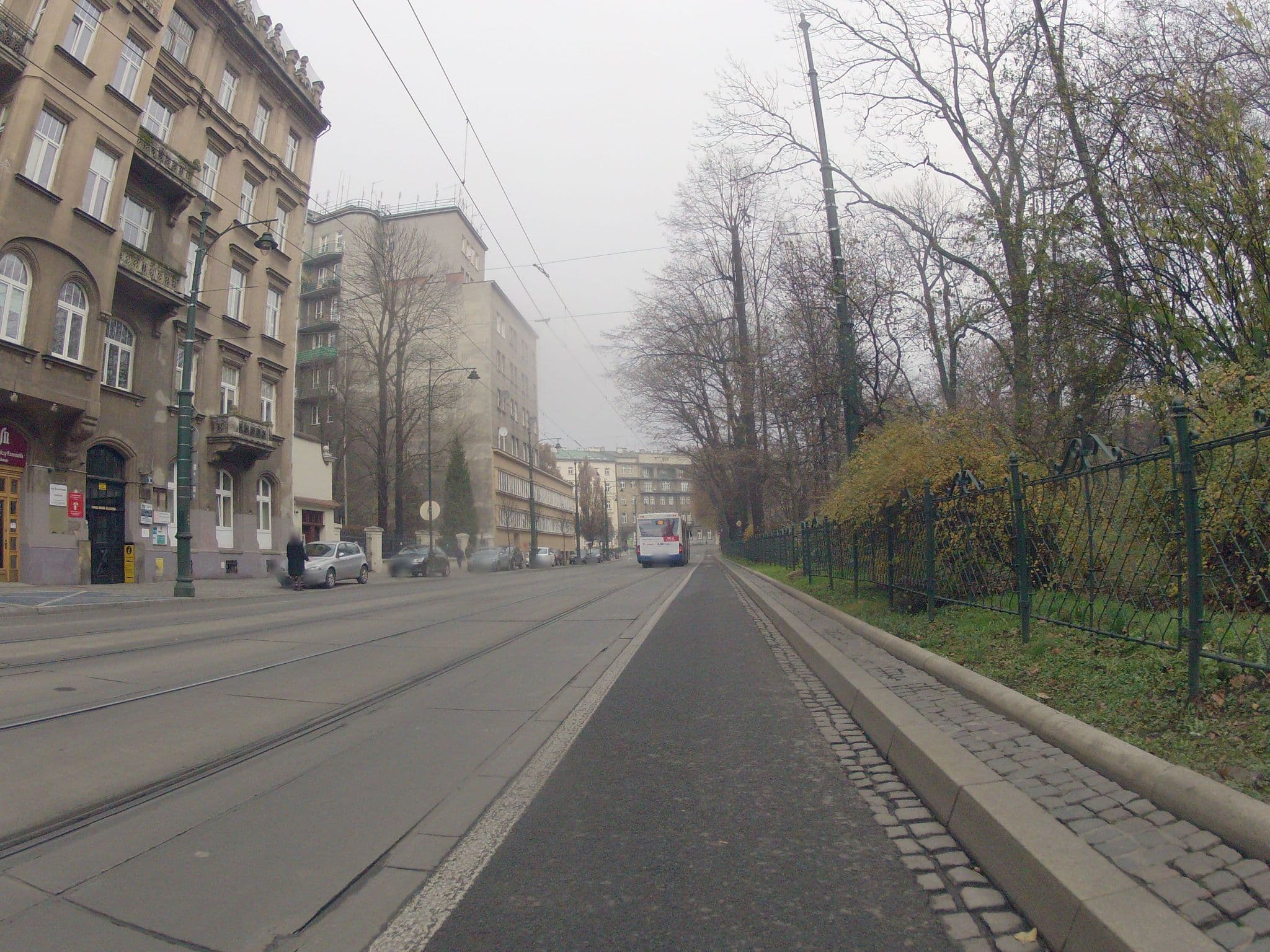 Street view near Hostel Yellow, Kraków