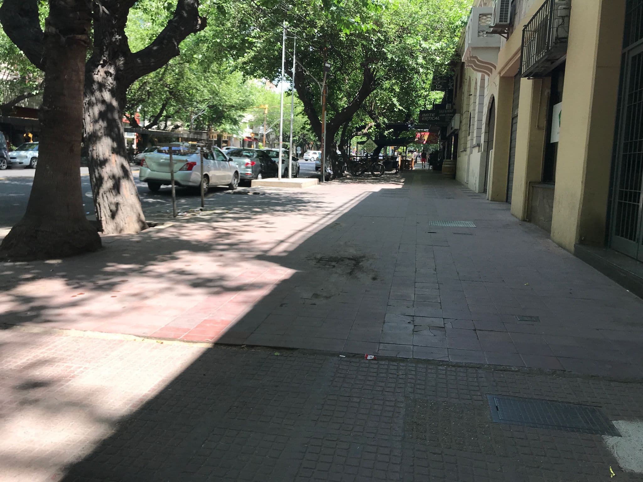 Street view near Monkey Hostel, Mendoza
