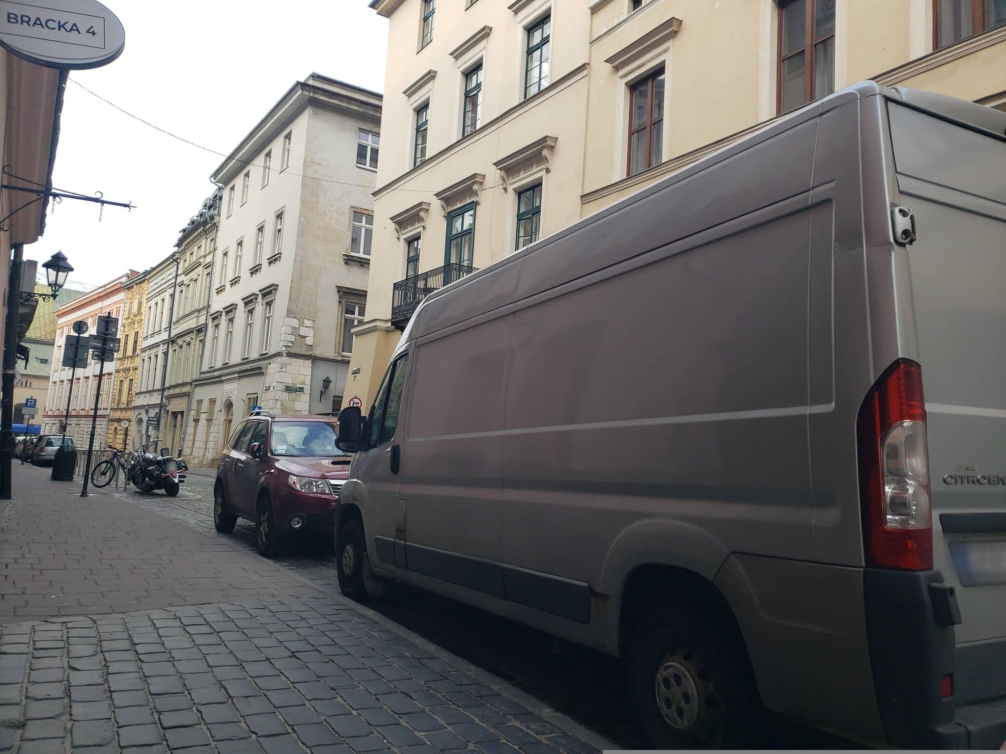 Street view near Bracka Main Square, Kraków