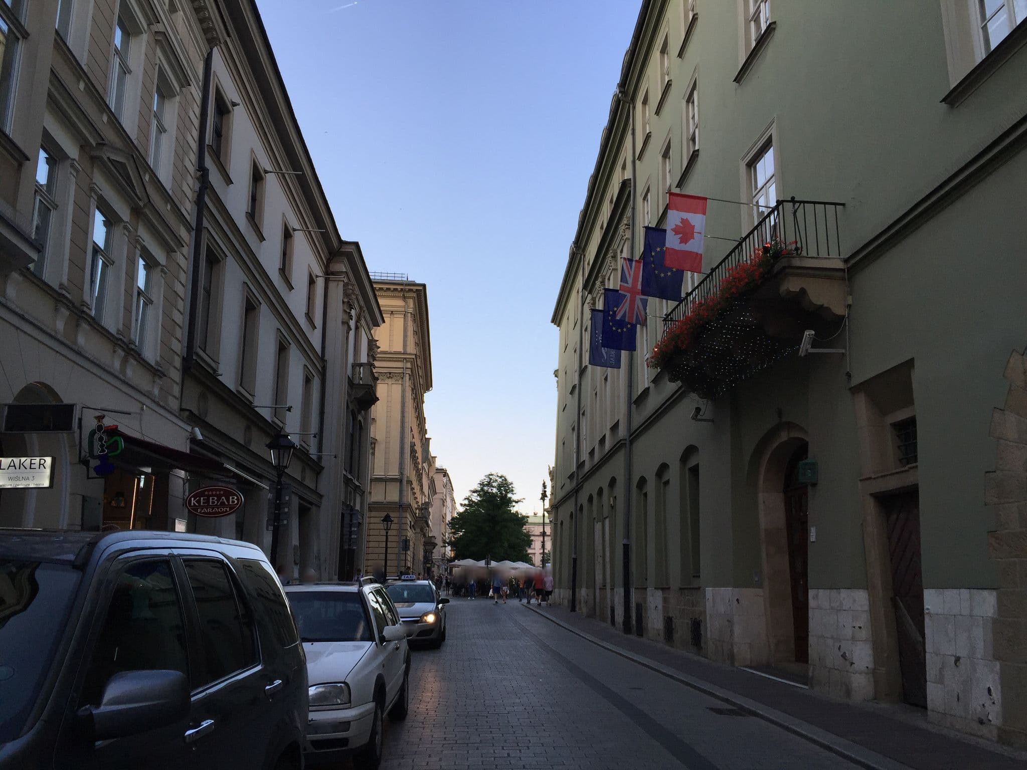 Street view near Palladian, Kraków