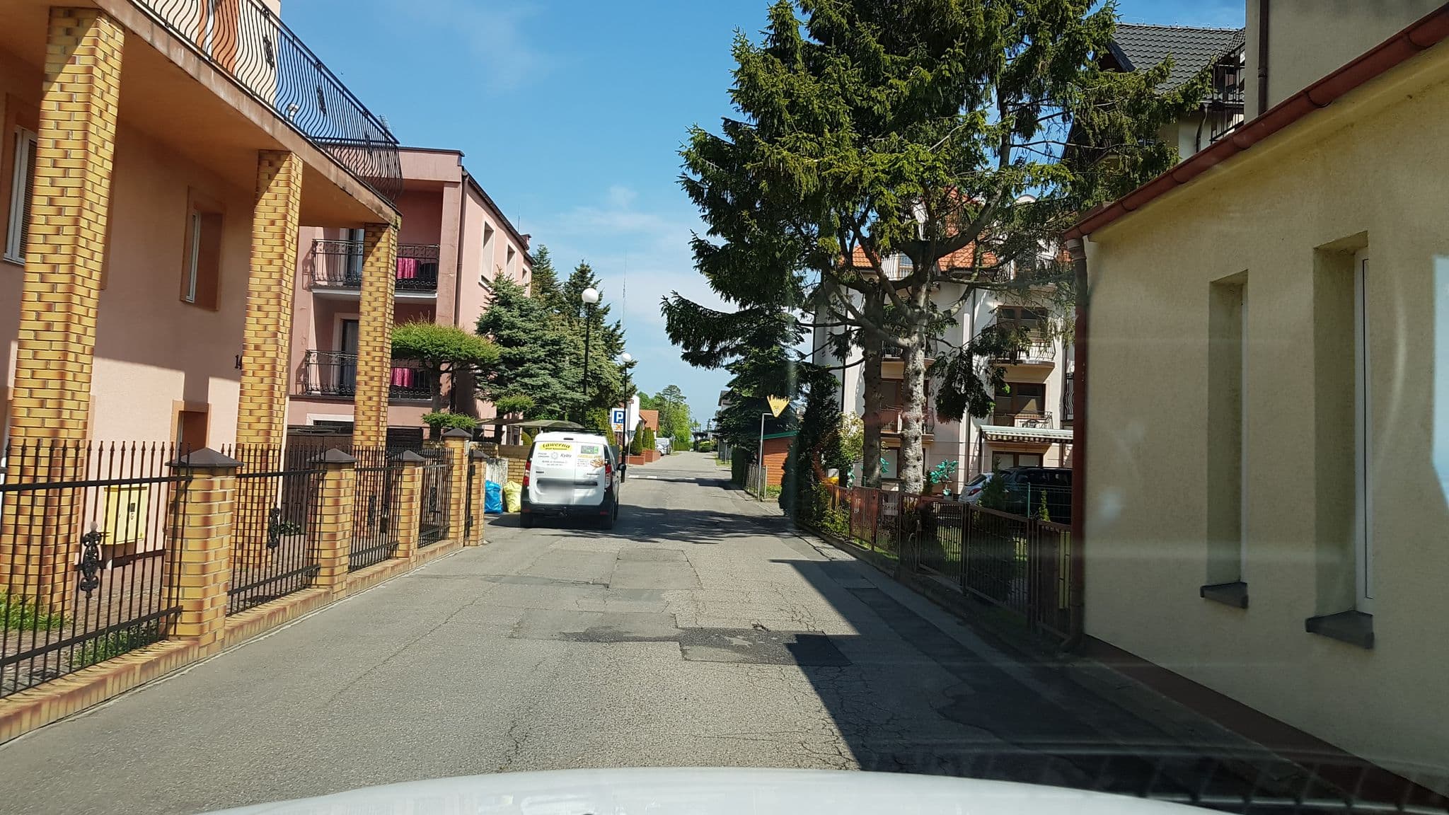 Street view near Willa Rancho, Pobierowo