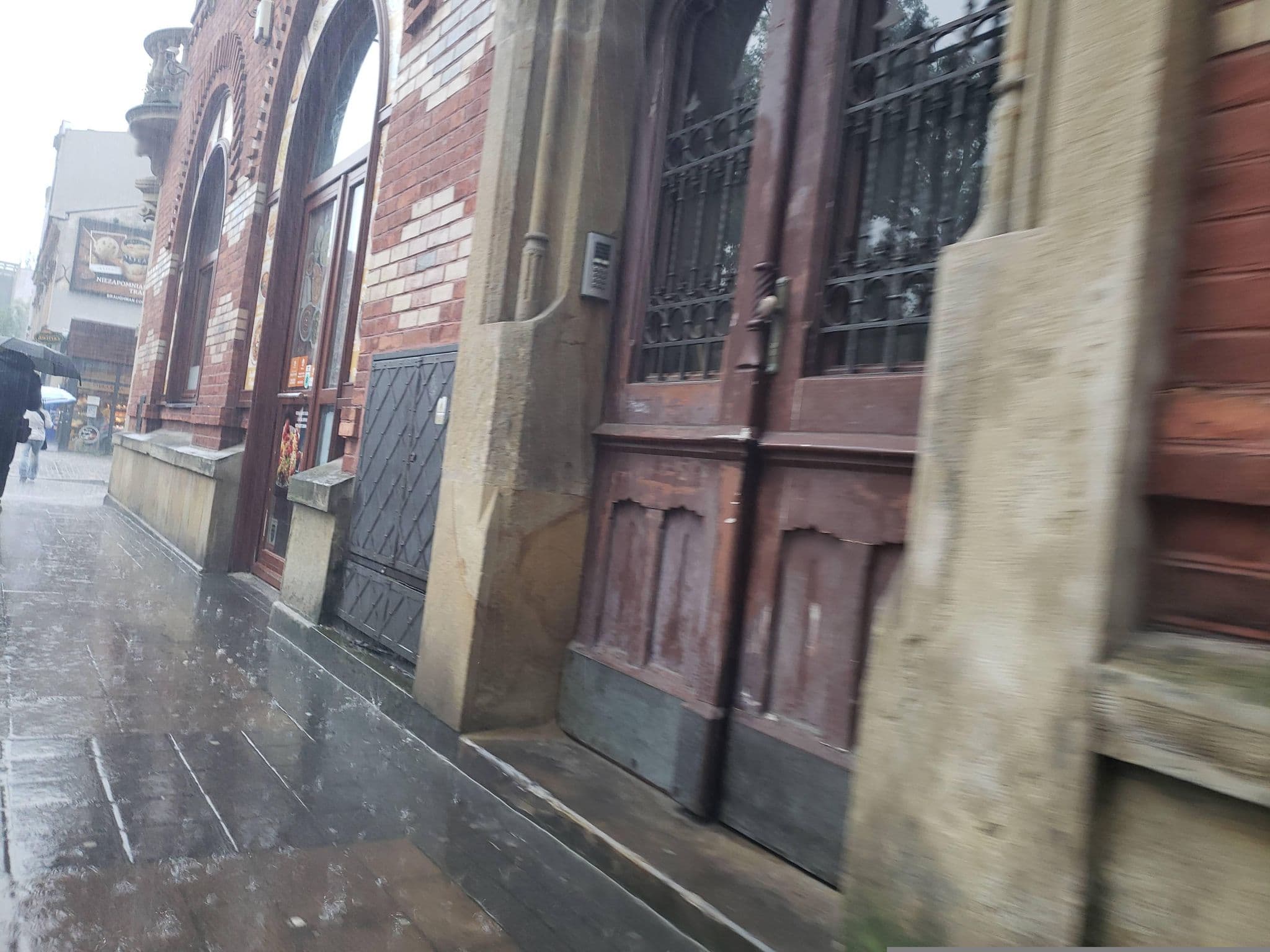 Street view near Red Brick Apartments, Kraków