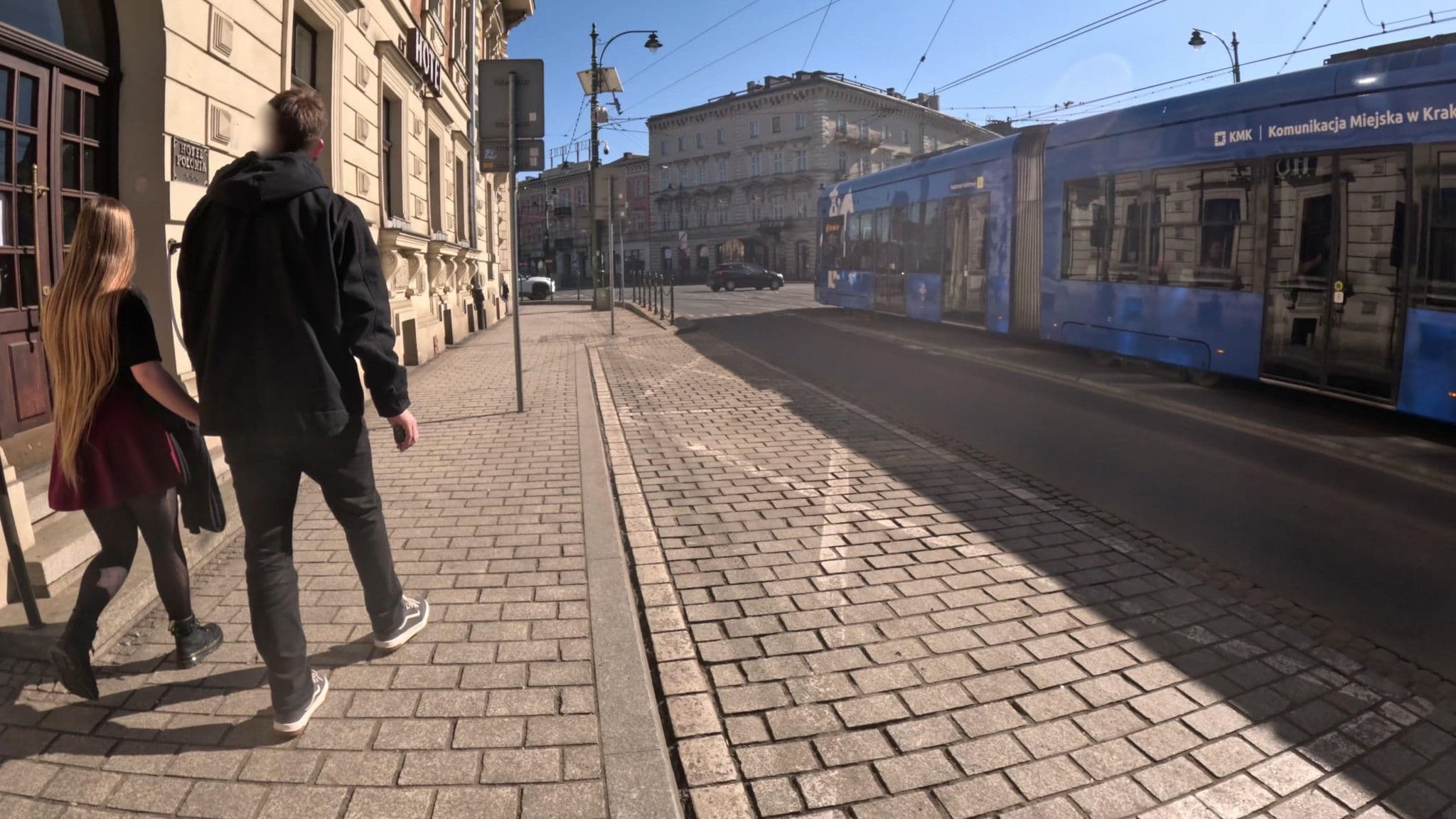 Street view near Hotel Polonia, Kraków