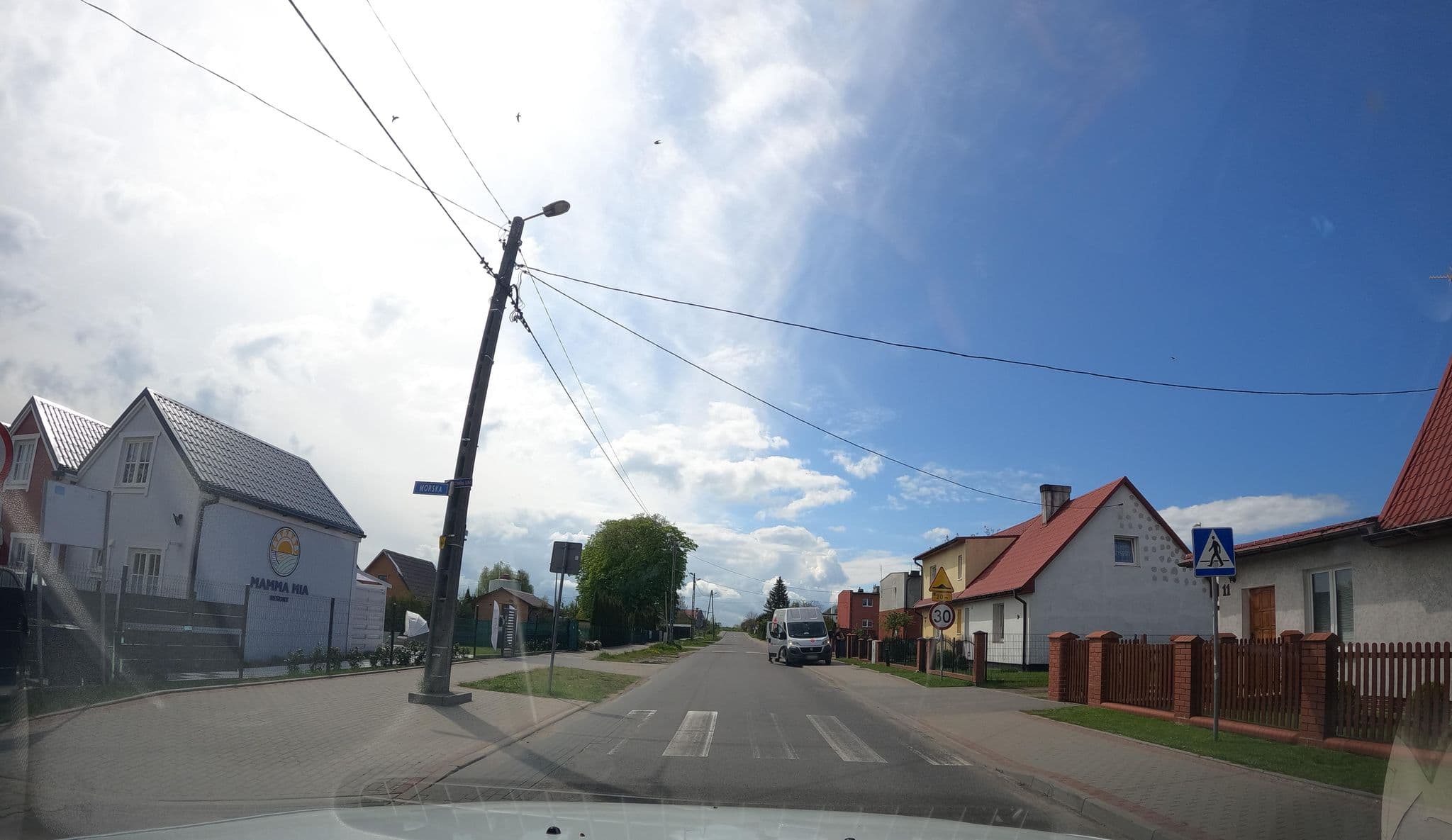 Street view near Mamma Mia Resort, Pobierowo
