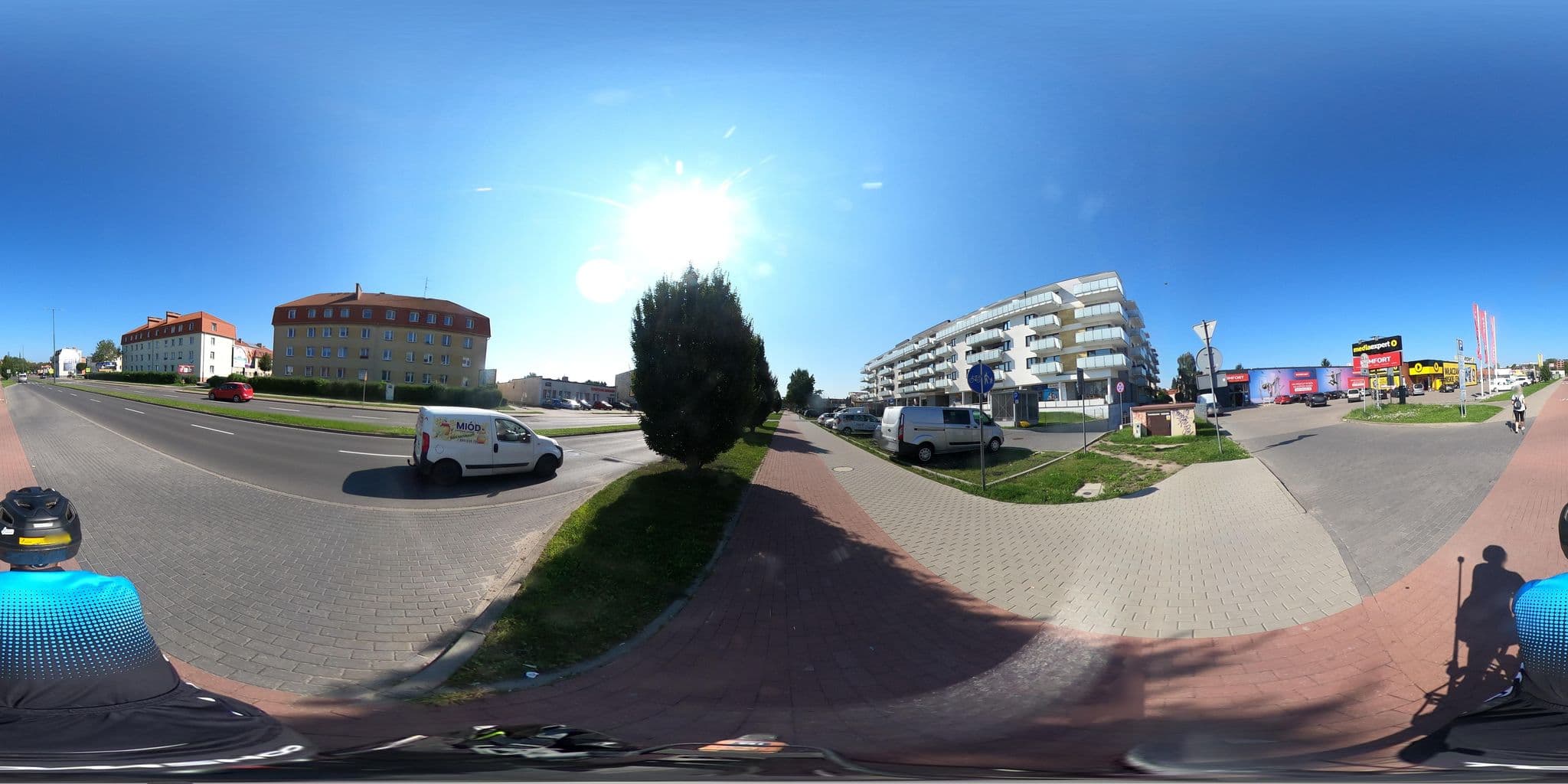 Street view near Pokoje pracownicze, Kołobrzeg