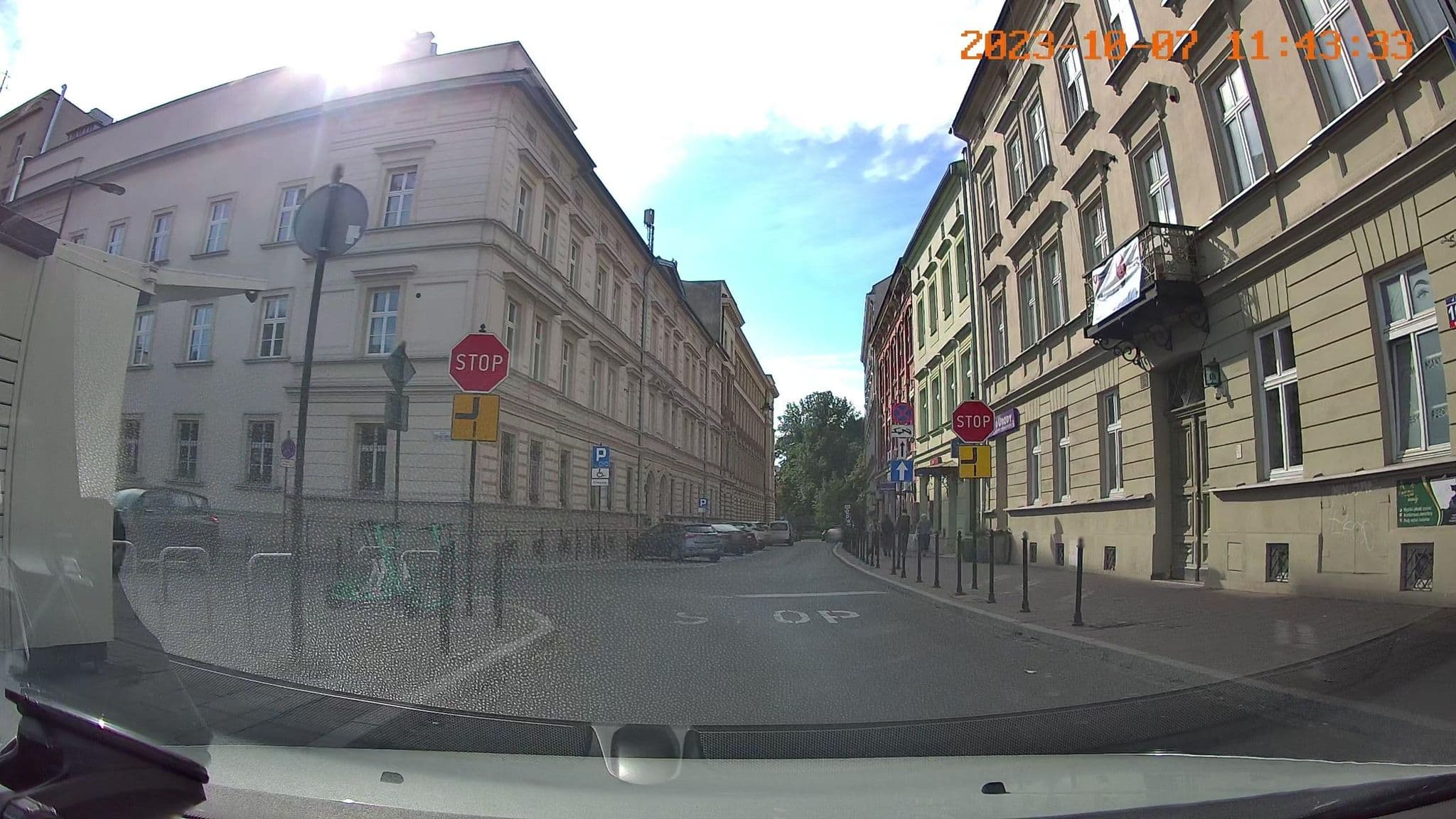 Street view near Art of Serenity, Kraków