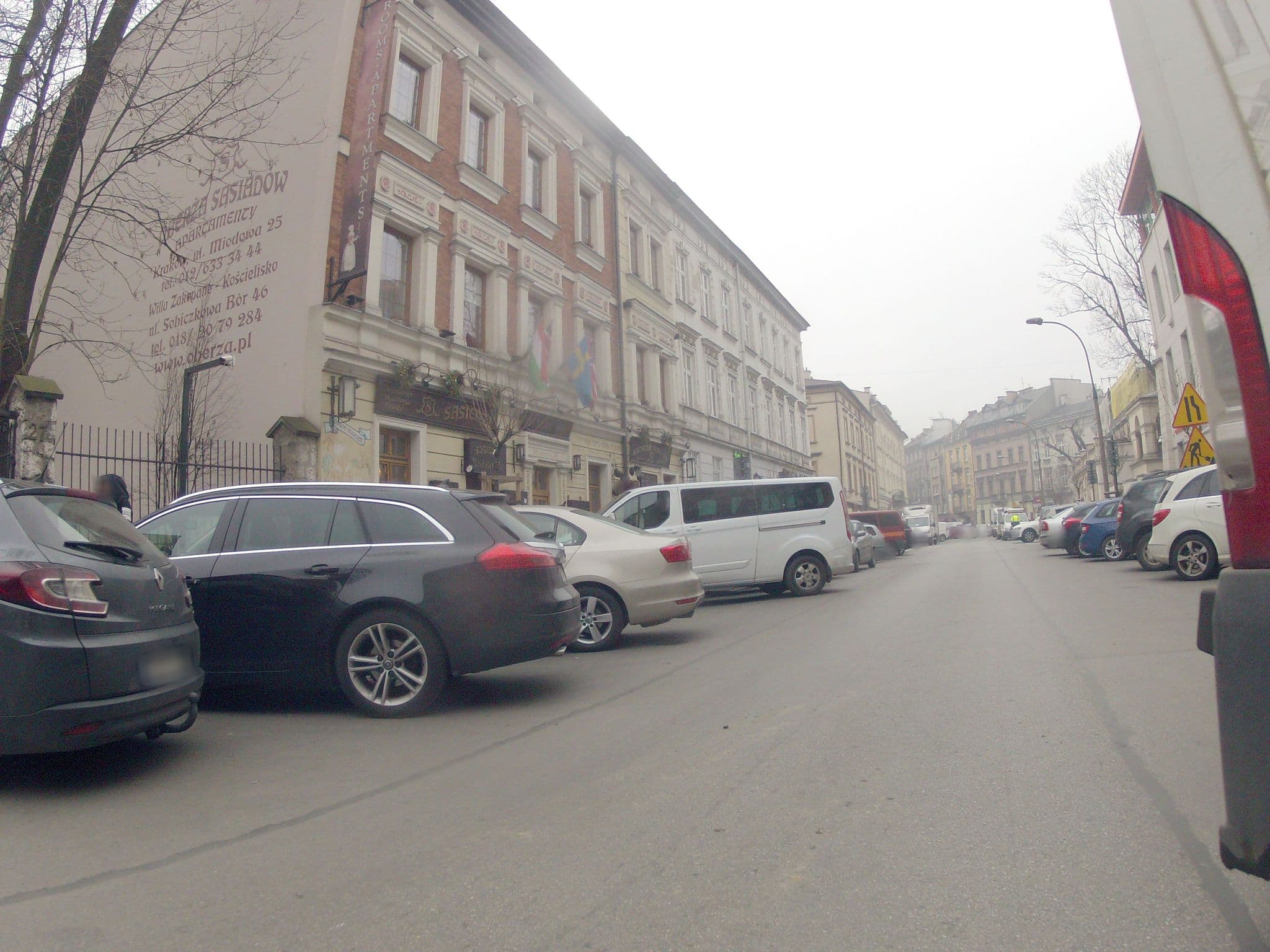 Street view near Aparthotel Oberża, Kraków