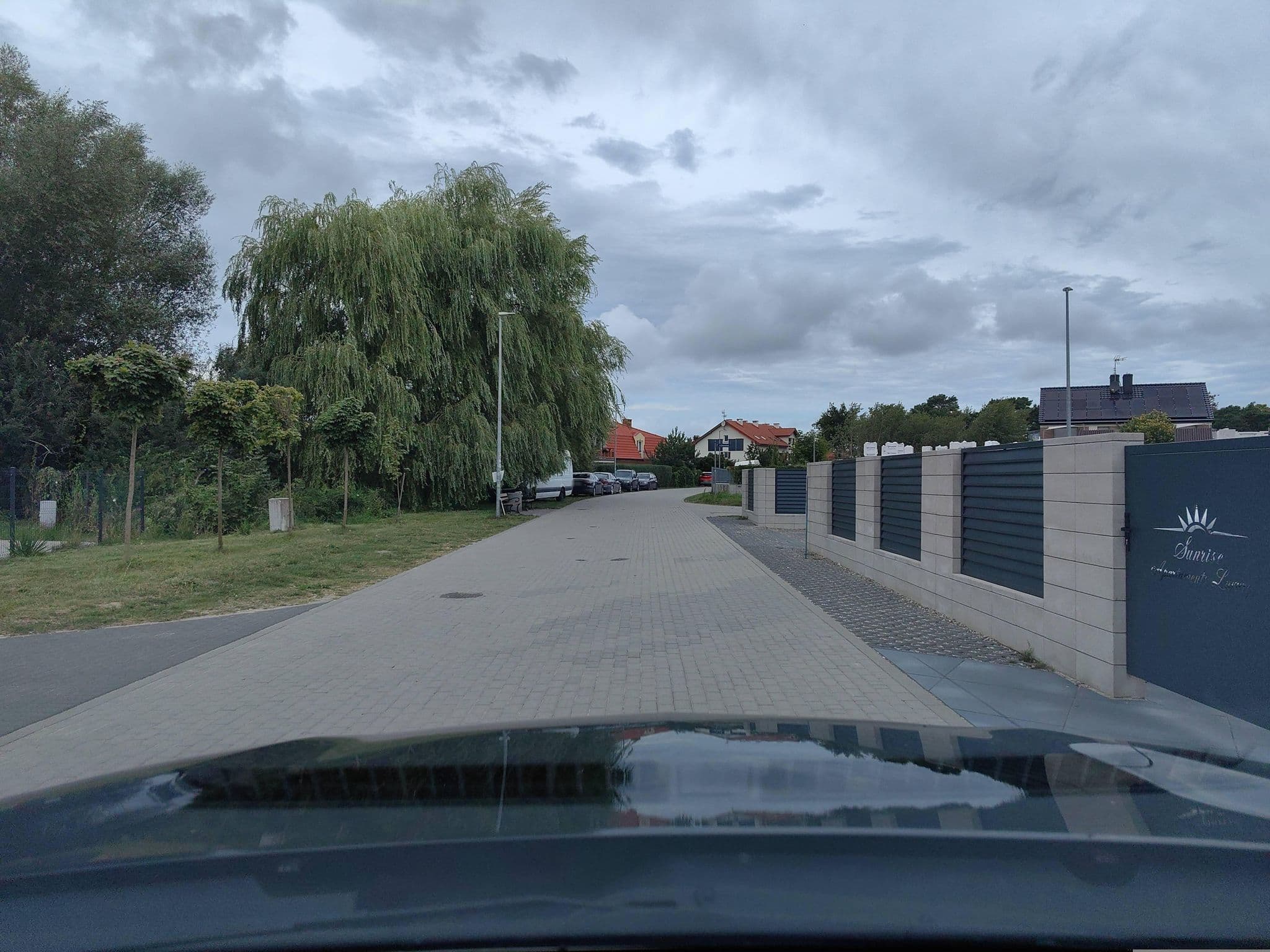 Street view near Sunrise Apartaments, Ustka