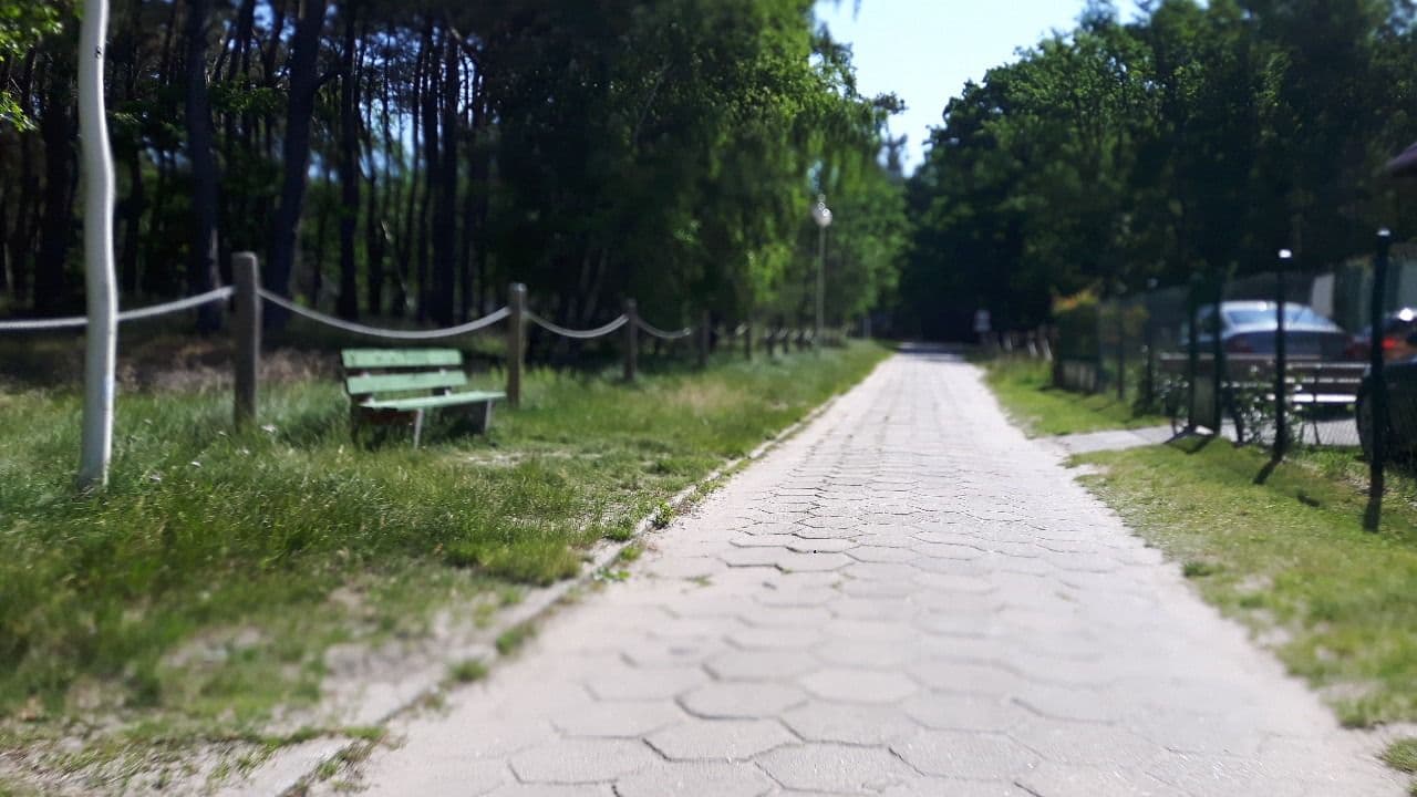 Street view near Złoty Brzeg, Ustka