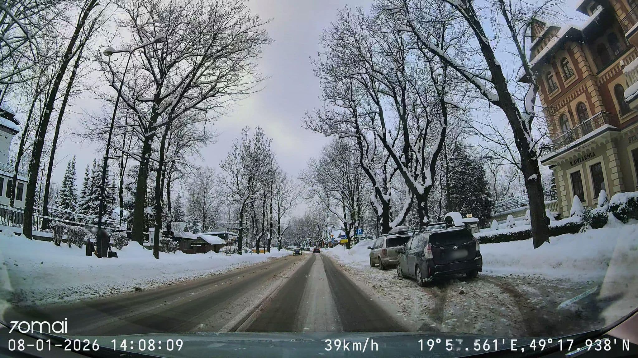 Street view near Grand Hotel Stamary, Zakopane
