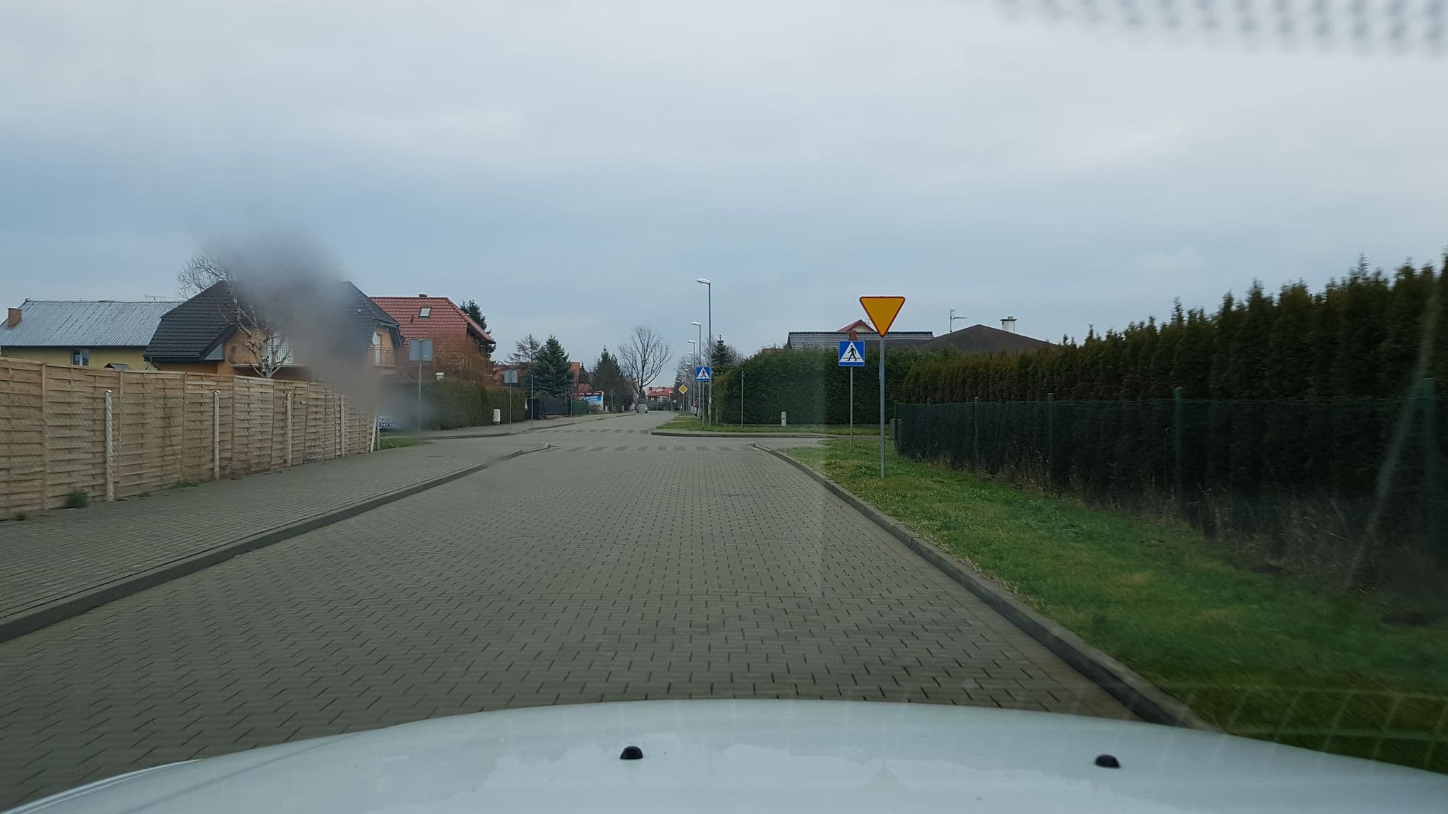 Street view near Fala, Grzybowo