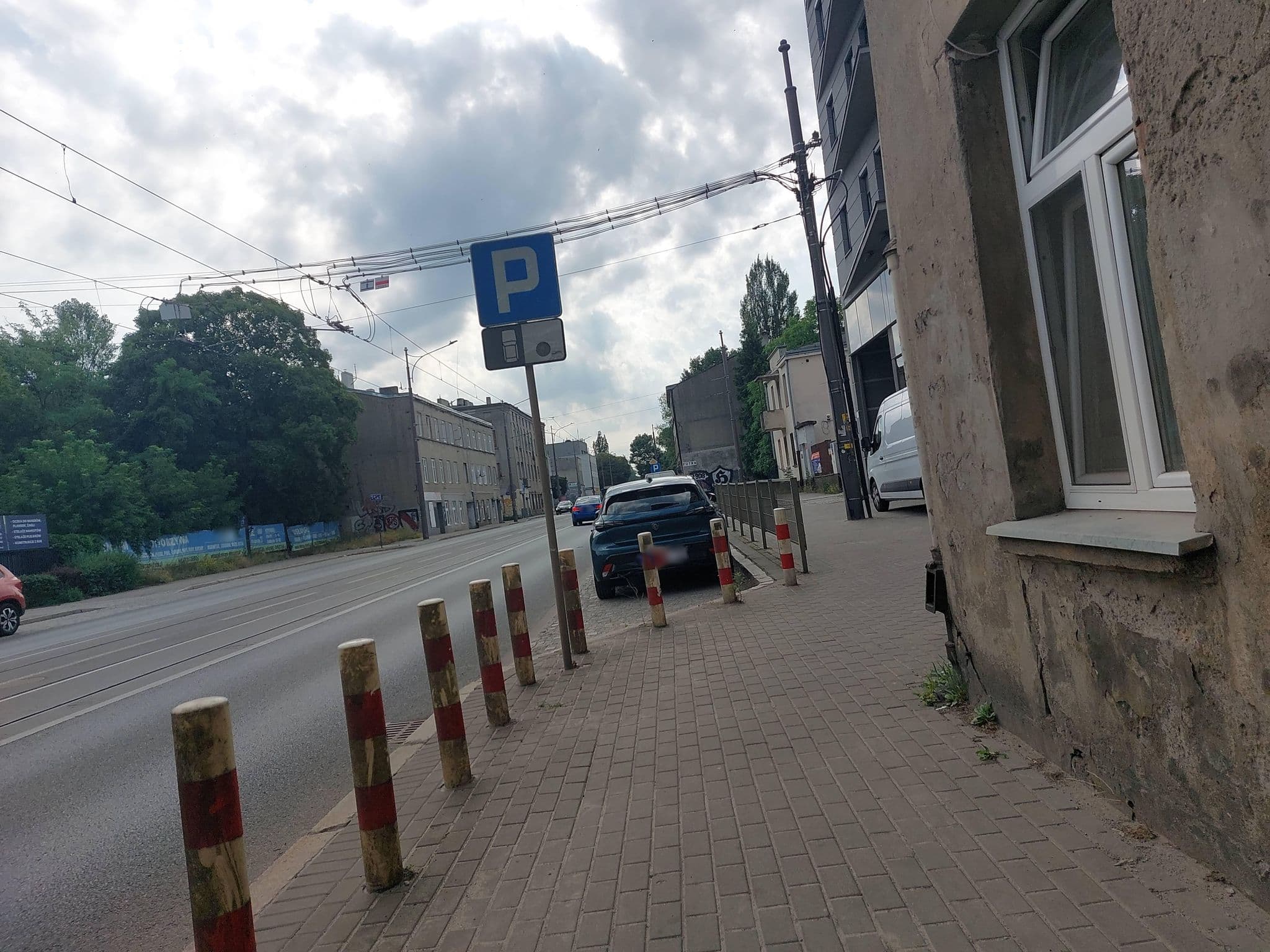 Street view near Vigo Hotel, Łódź