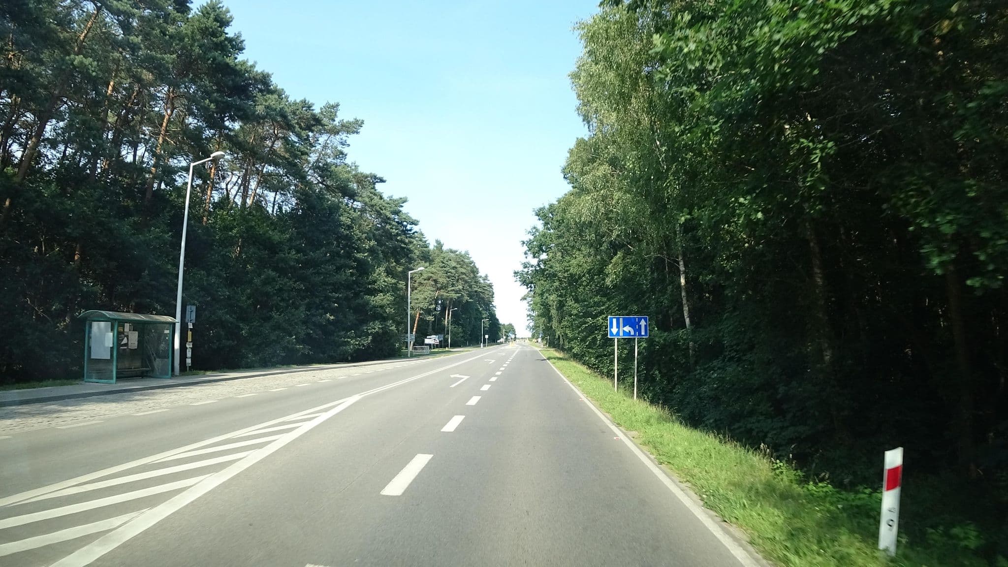 Street view near Keja, Pobierowo