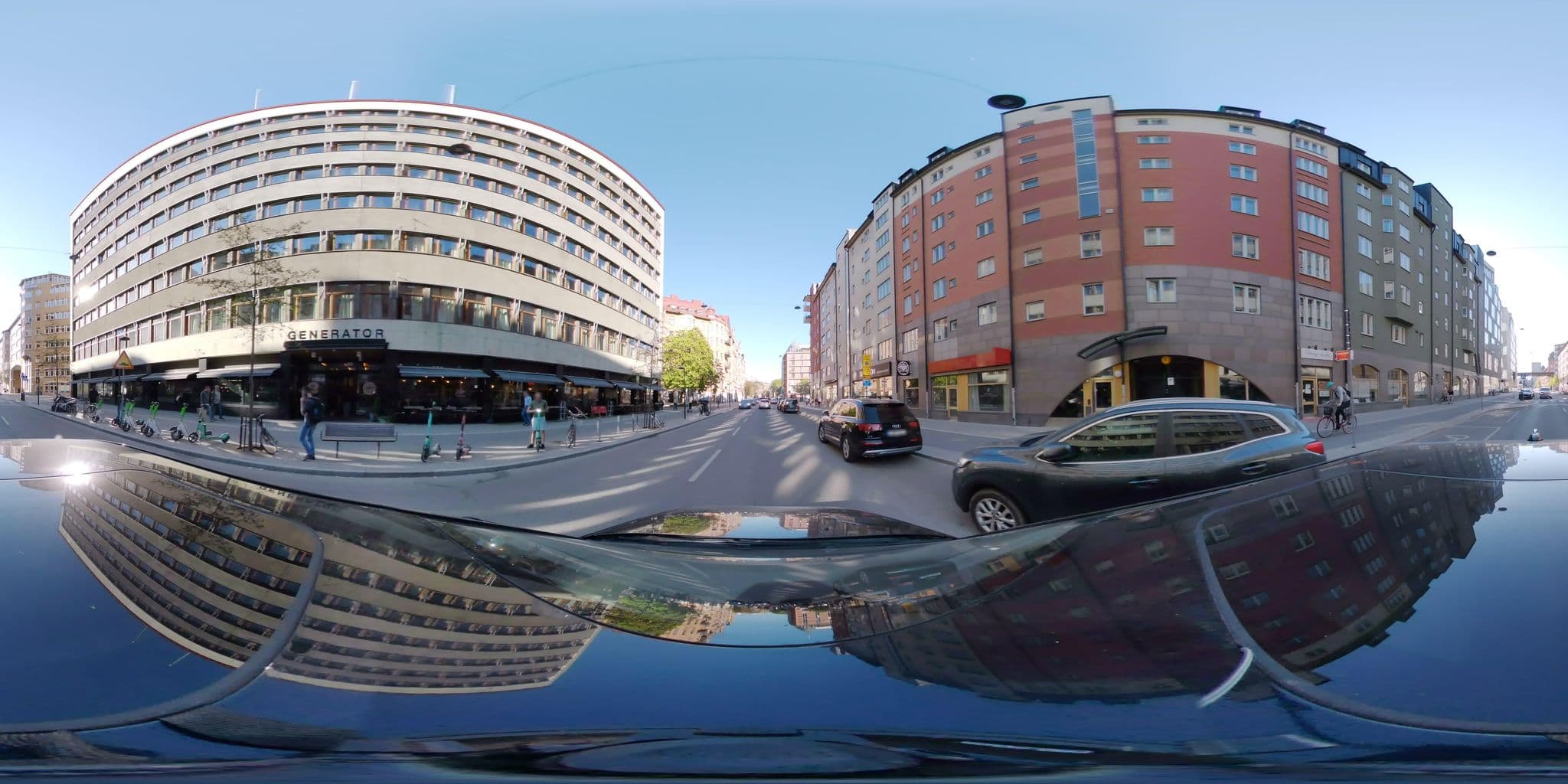 Street view near Generator Stockholm, Kungsholmen — © bruno360 (CC BY-SA · Mapillary)