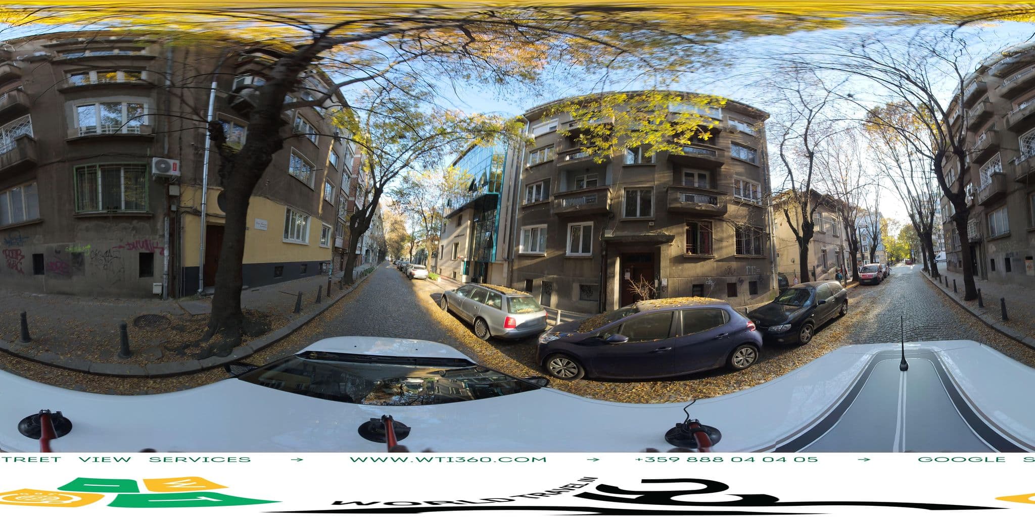 Street view near Casa Ferrari B&B, Sofia — © WTI360 (CC BY-SA · Mapillary)