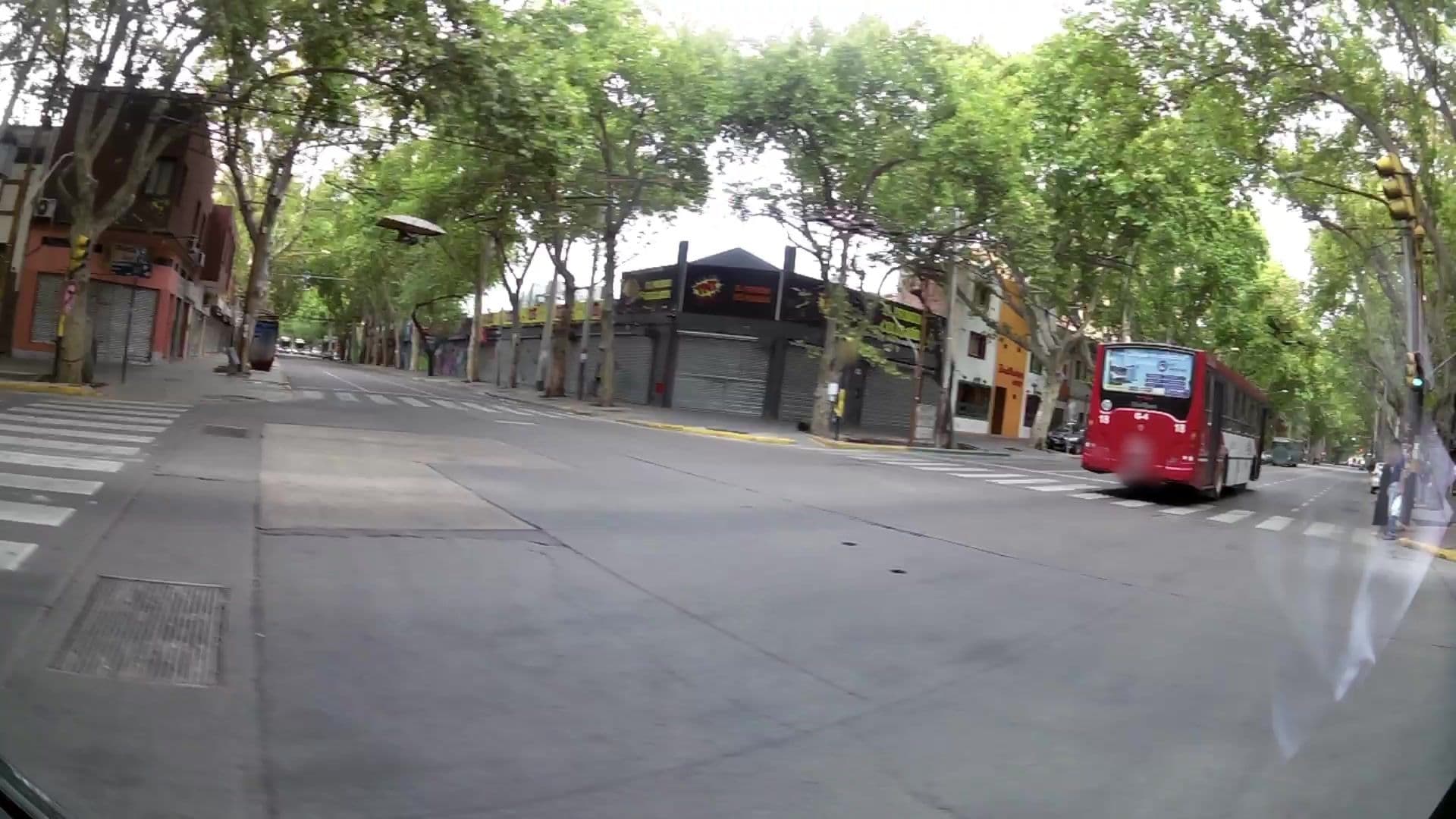 Street view near Hotel Aragon, Mendoza