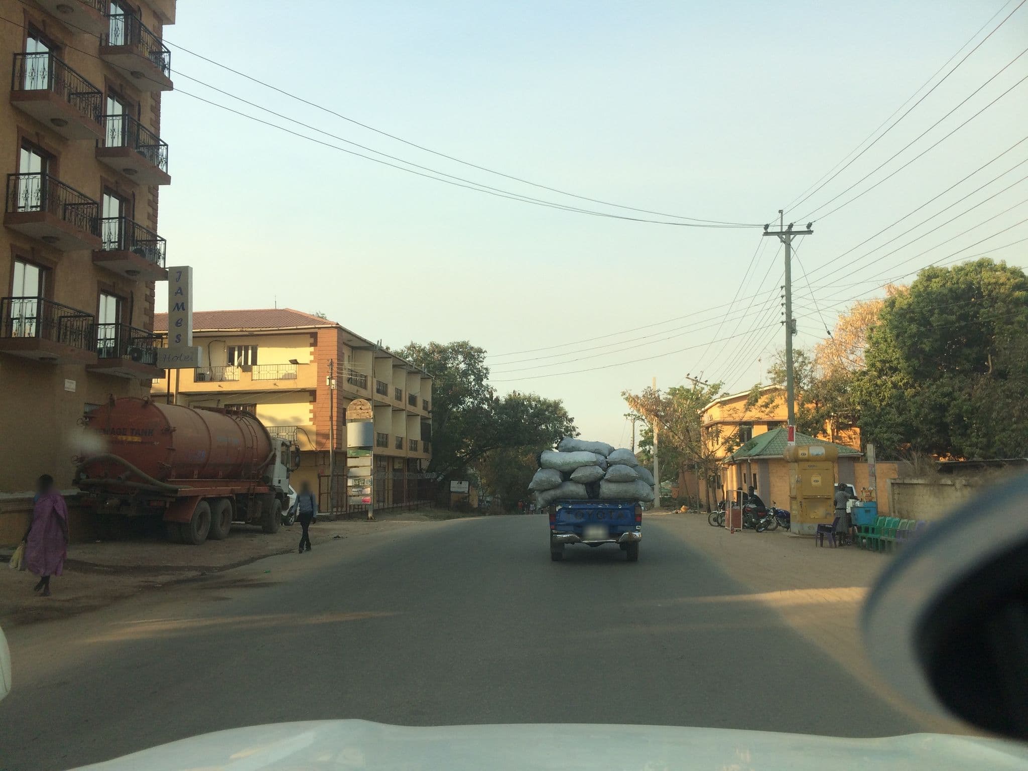 Street view near James Apartments, Juba